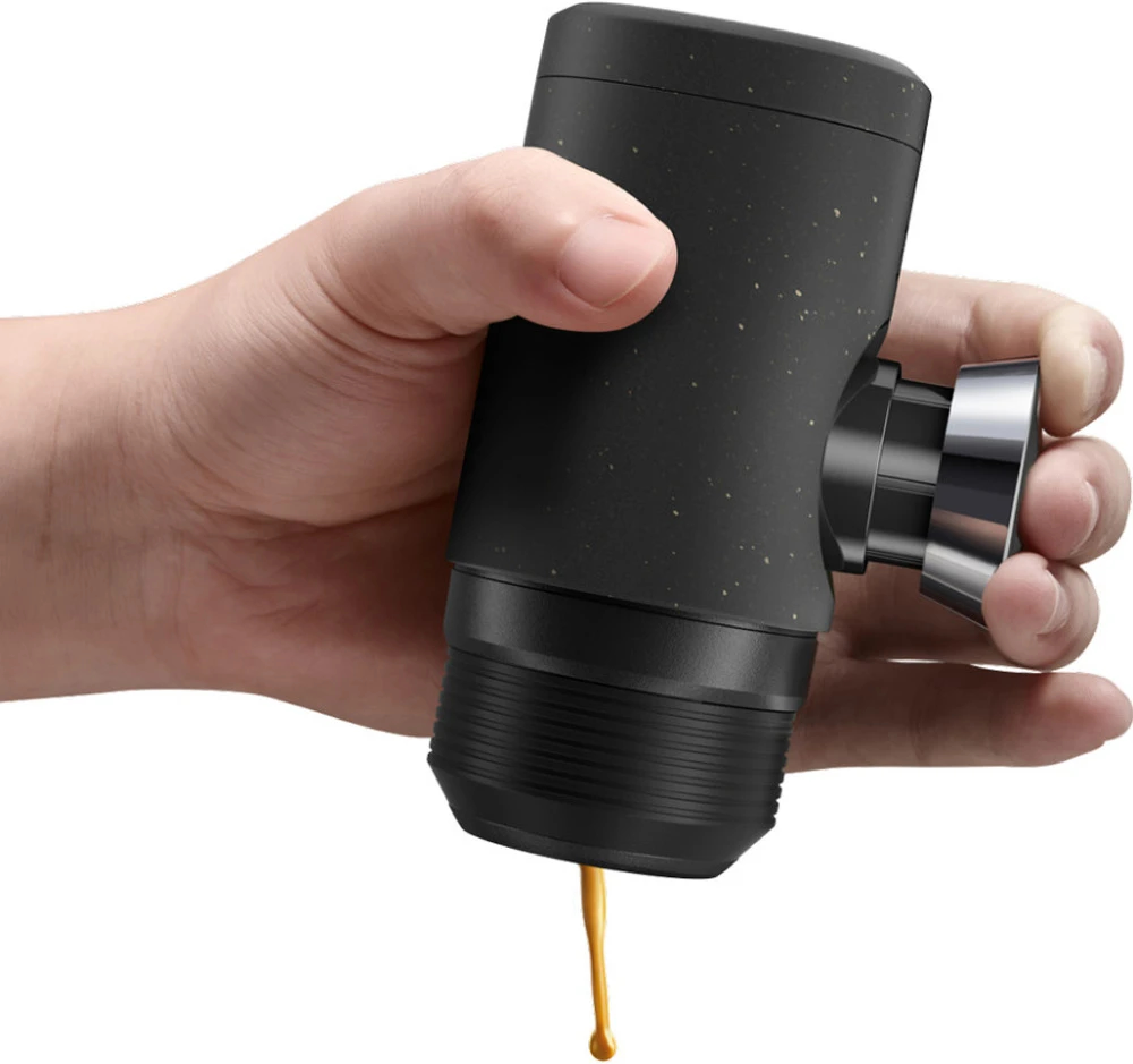 Портативна еспресо-кавоварка Wacaco Minipresso NS2, механічна, для капсул, чорний (WMININS2BL) фото