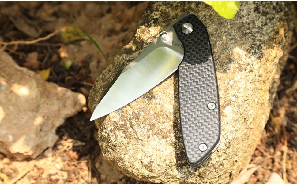 Ніж складаний туристичний Ruike P746-CB, (8 см) 14C28N / G10 чорний (P746-CB) фото9
