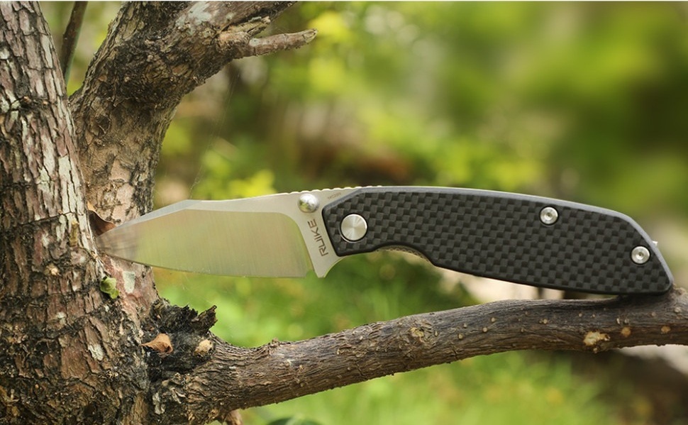 Ніж складаний туристичний Ruike P746-CB, (8 см) 14C28N / G10 чорний (P746-CB) фото10