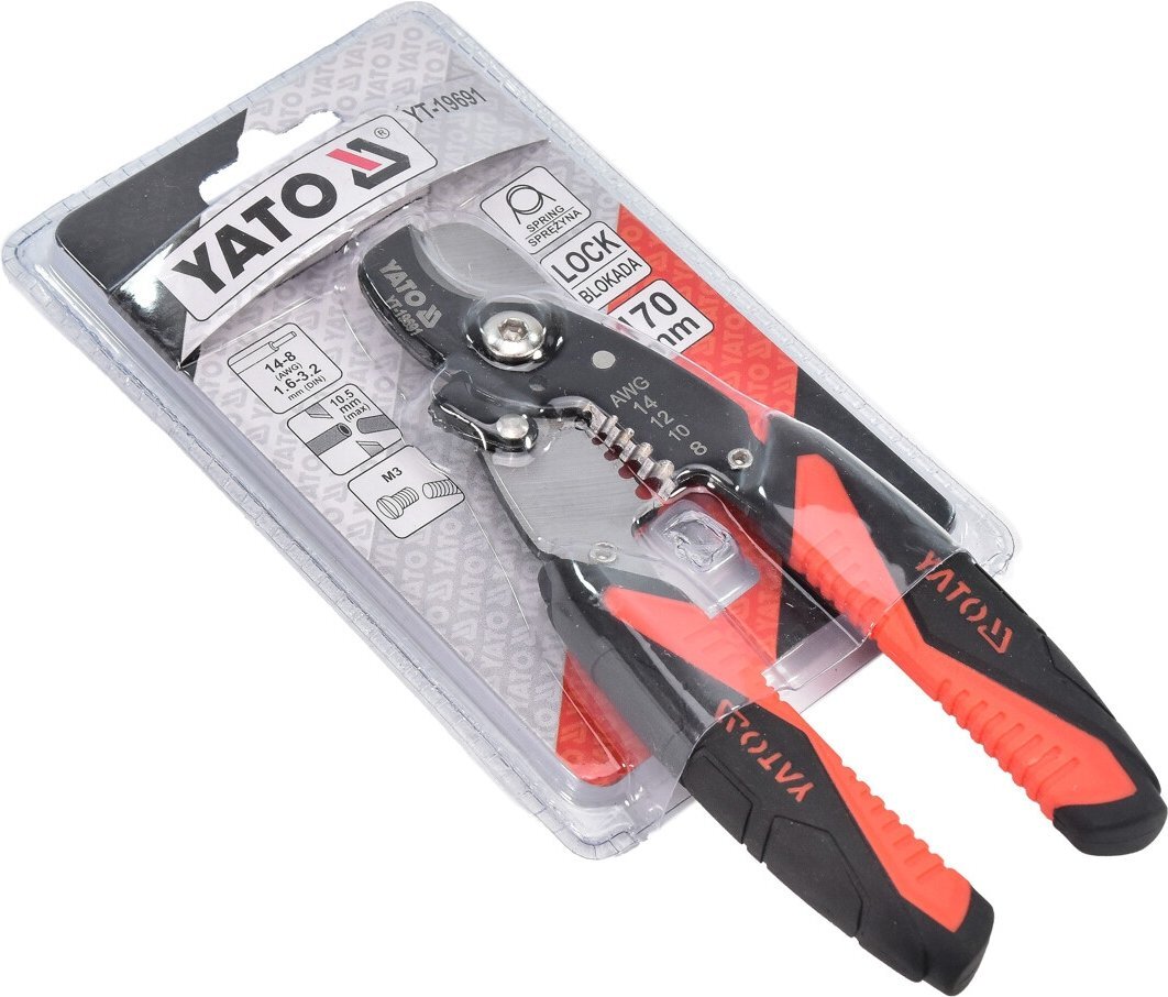Съемник изоляции Yato d=1.6-3.2 с ножницами (YT-19691) фото5
