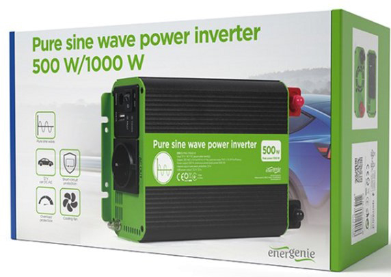 Інвертор автомобільний EnerGenie EG-PWC-PS500-01 фото
