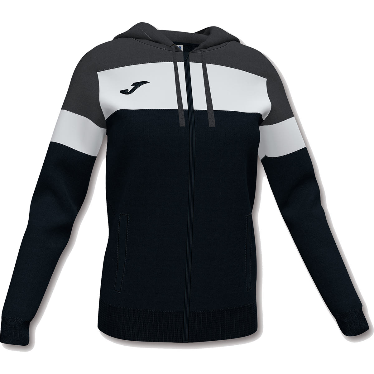 Кофта спортивная женская JOMA Crew IV Hoodie 901041.110 L черная фото2