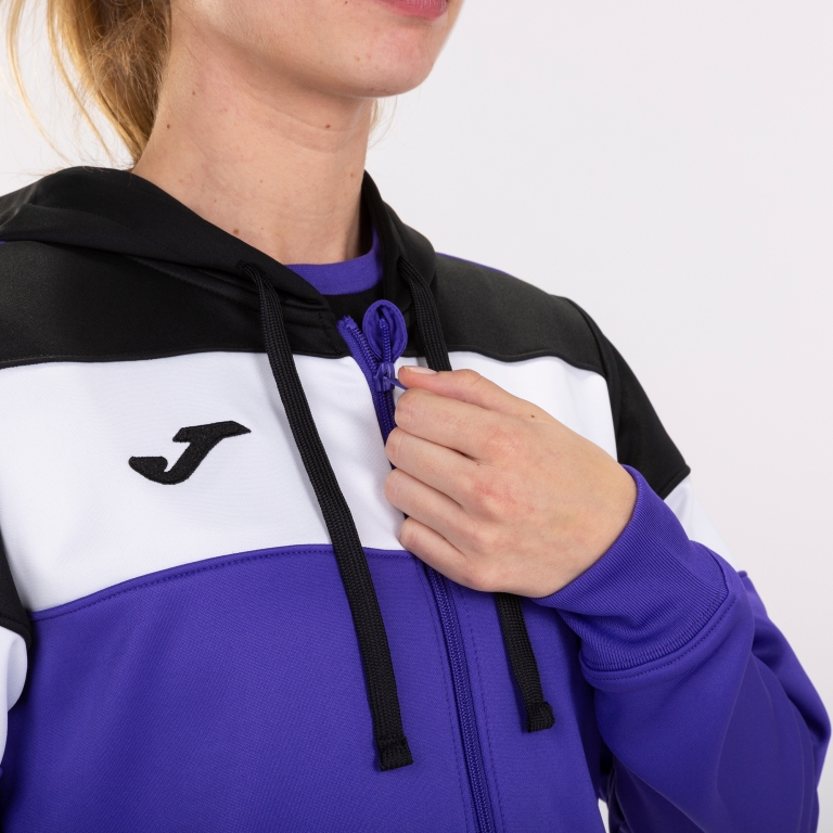 Кофта спортивна жіноча JOMA Crew IV Hoodie 901041.551 XS фіолетова фото2