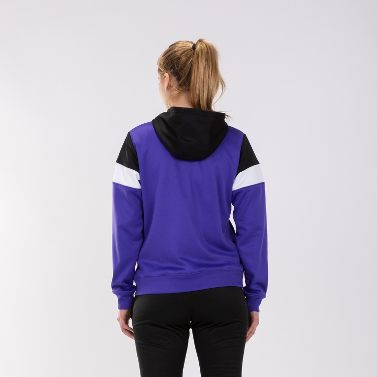 Кофта спортивна жіноча JOMA Crew IV Hoodie 901041.551 XS фіолетова фото4