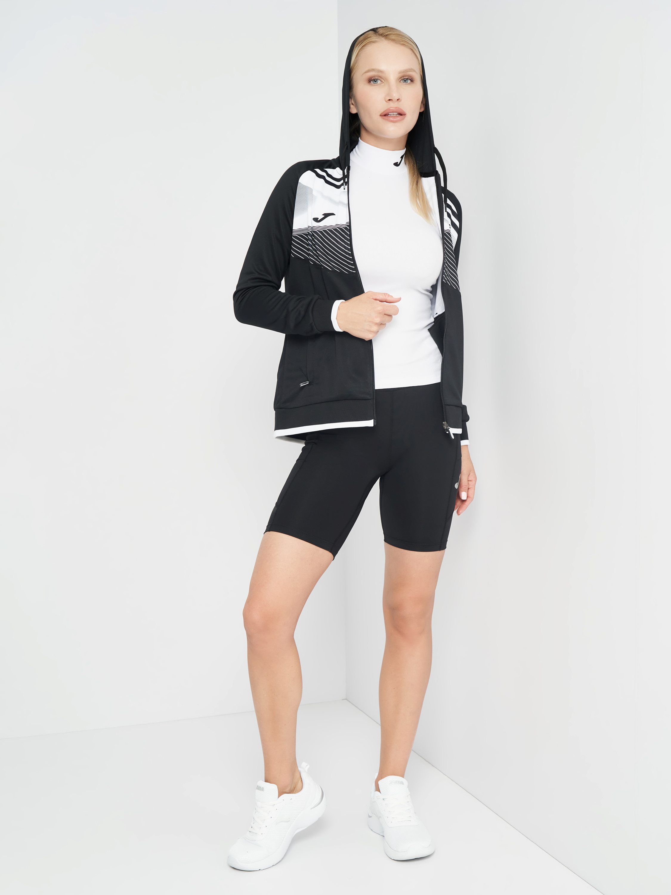 Толстовка жіноча JOMA Supernova II Hoodie 901067.102 M чорна фото3