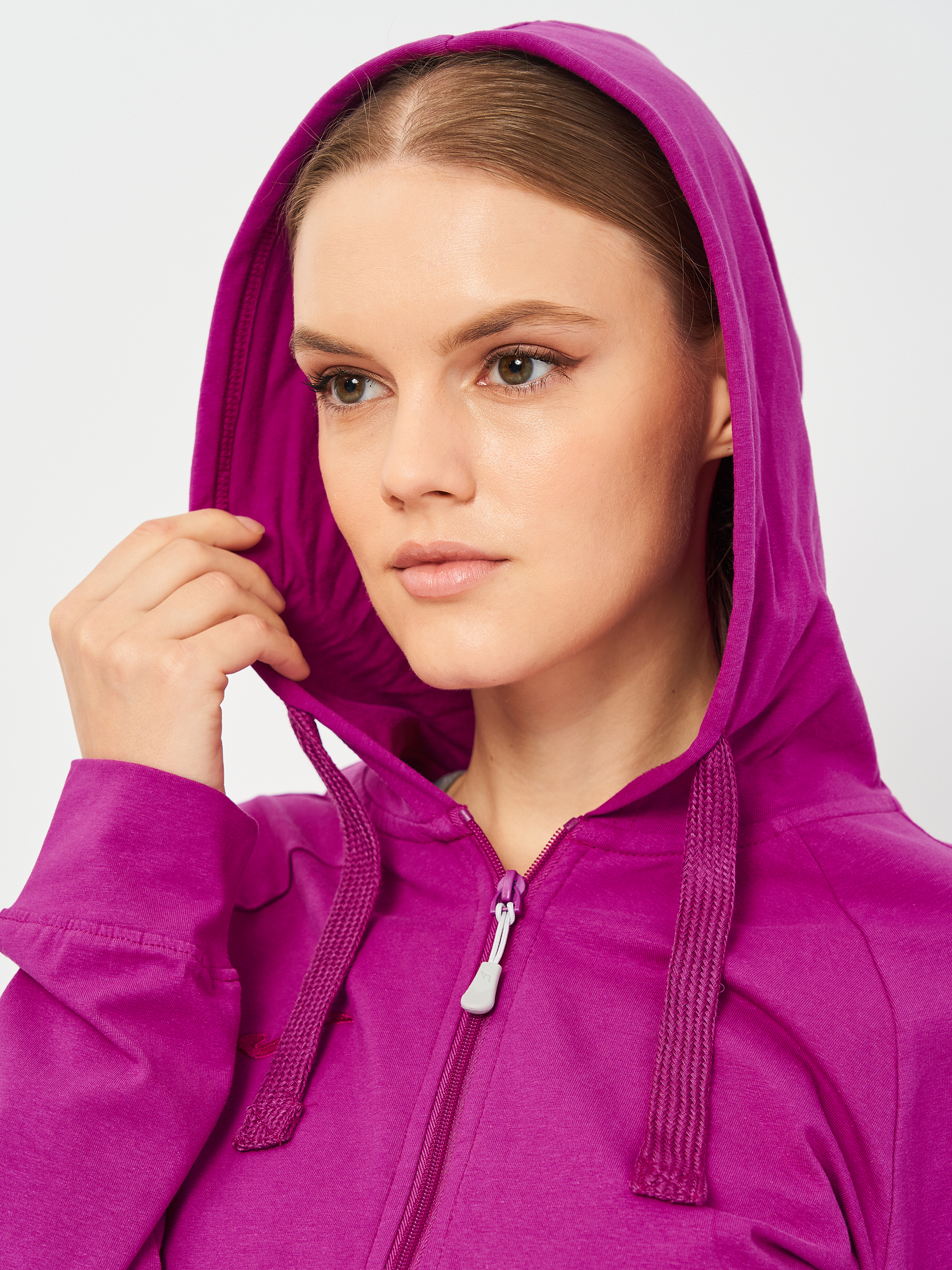 Толстовка жіноча JOMA Corinto Hoodie 901134.500 L фуксія фото4