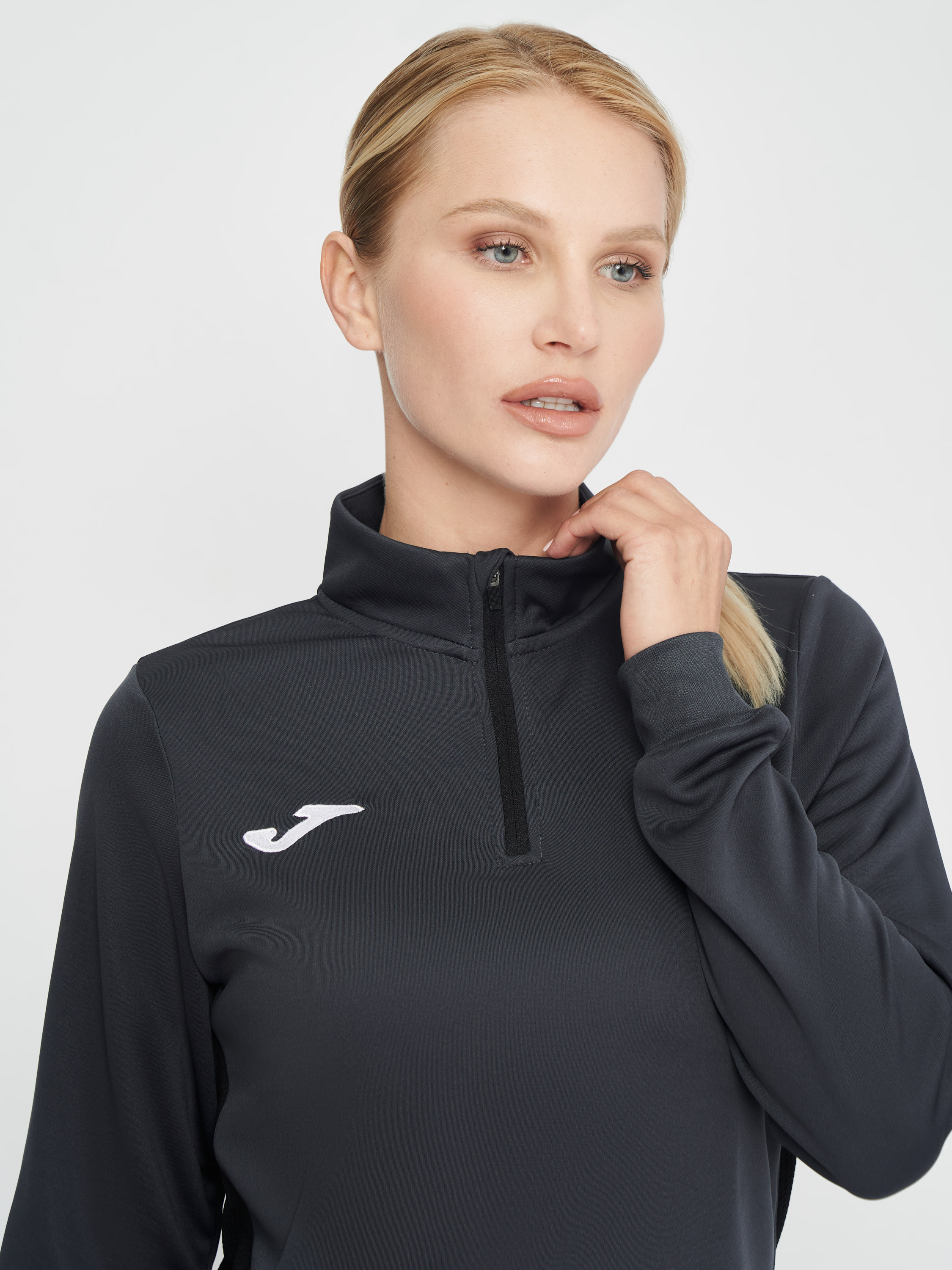 Кофта спортивна жіноча JOMA Winner II 901678.151 S темно-сіра фото4