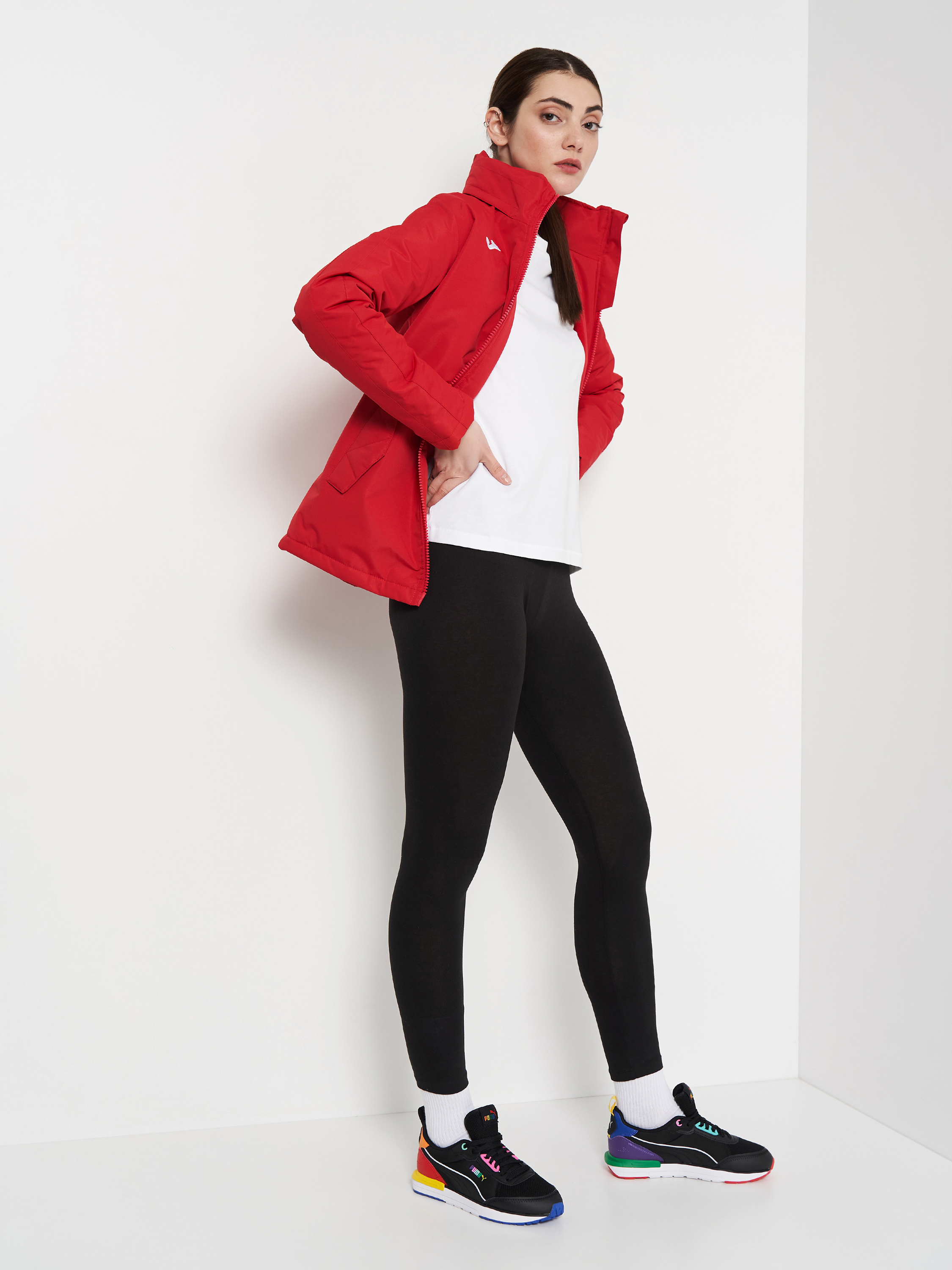 Куртка зимова жіноча JOMA Trivor Anorak 901429.600 S червона фото3