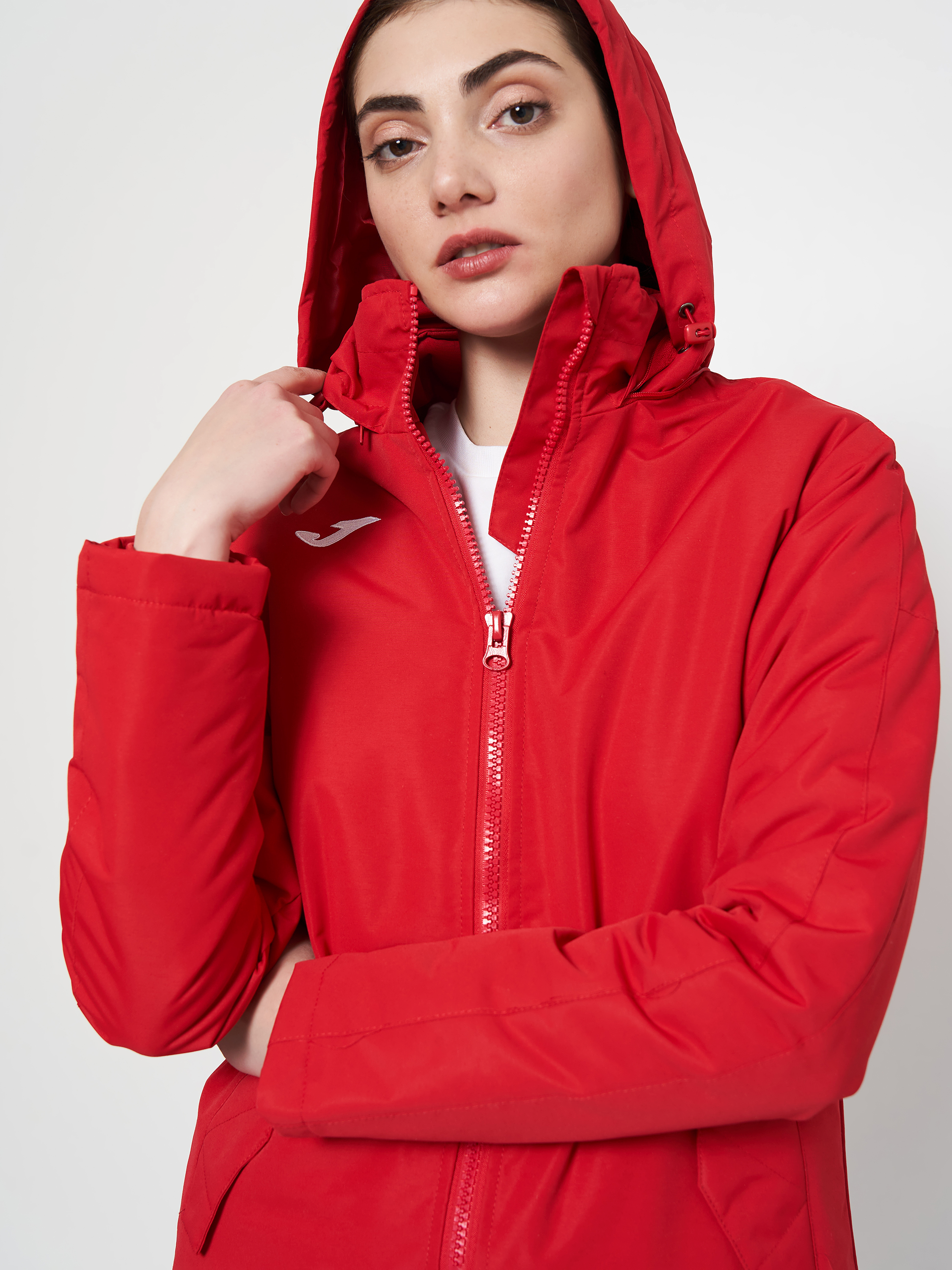 Куртка зимова жіноча JOMA Trivor Anorak 901429.600 S червона фото4