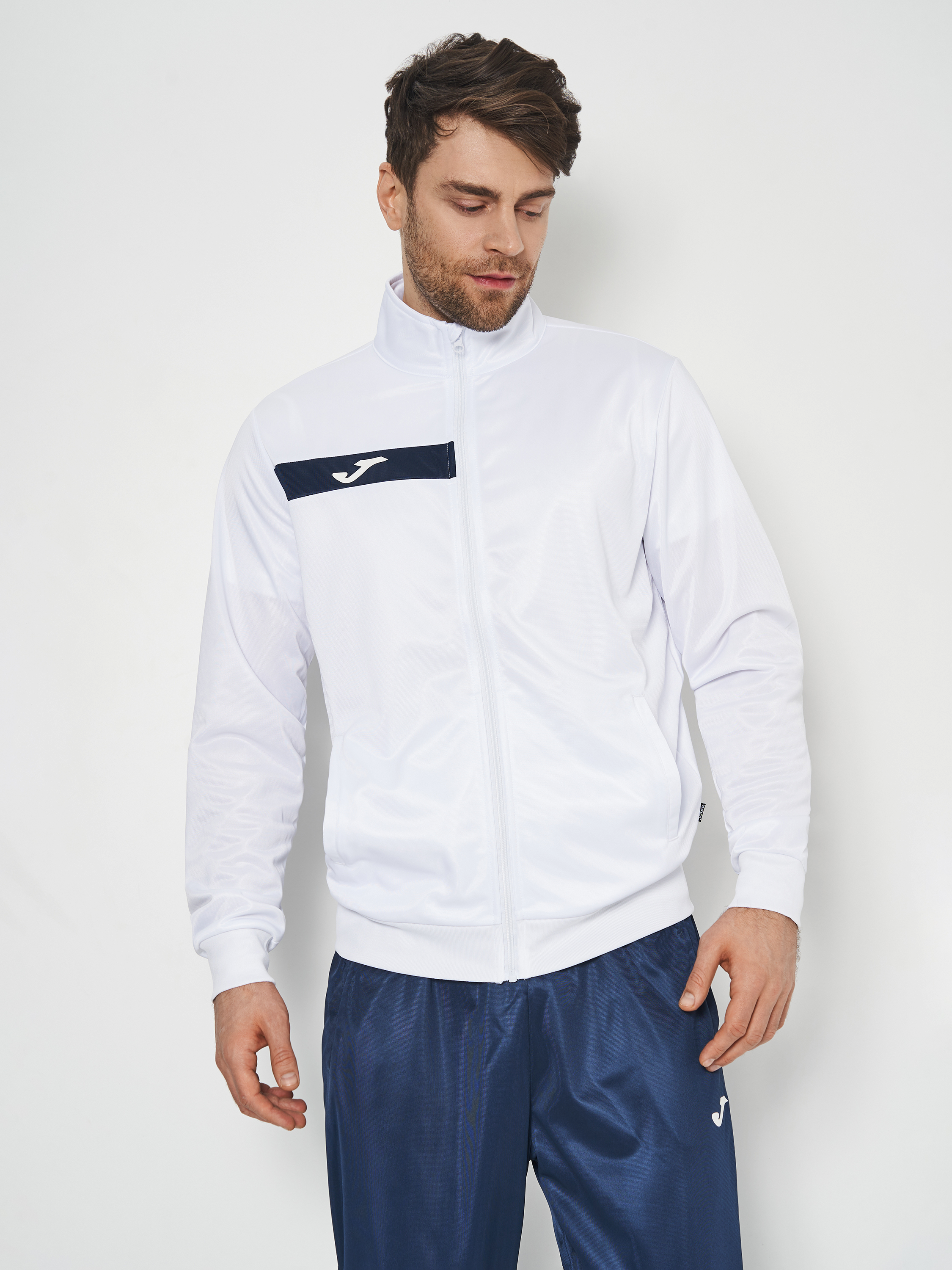 Спортивный костюм кофта, штаны мужской JOMA Columbus Tracksuit 102742.203 2XL белый фото5