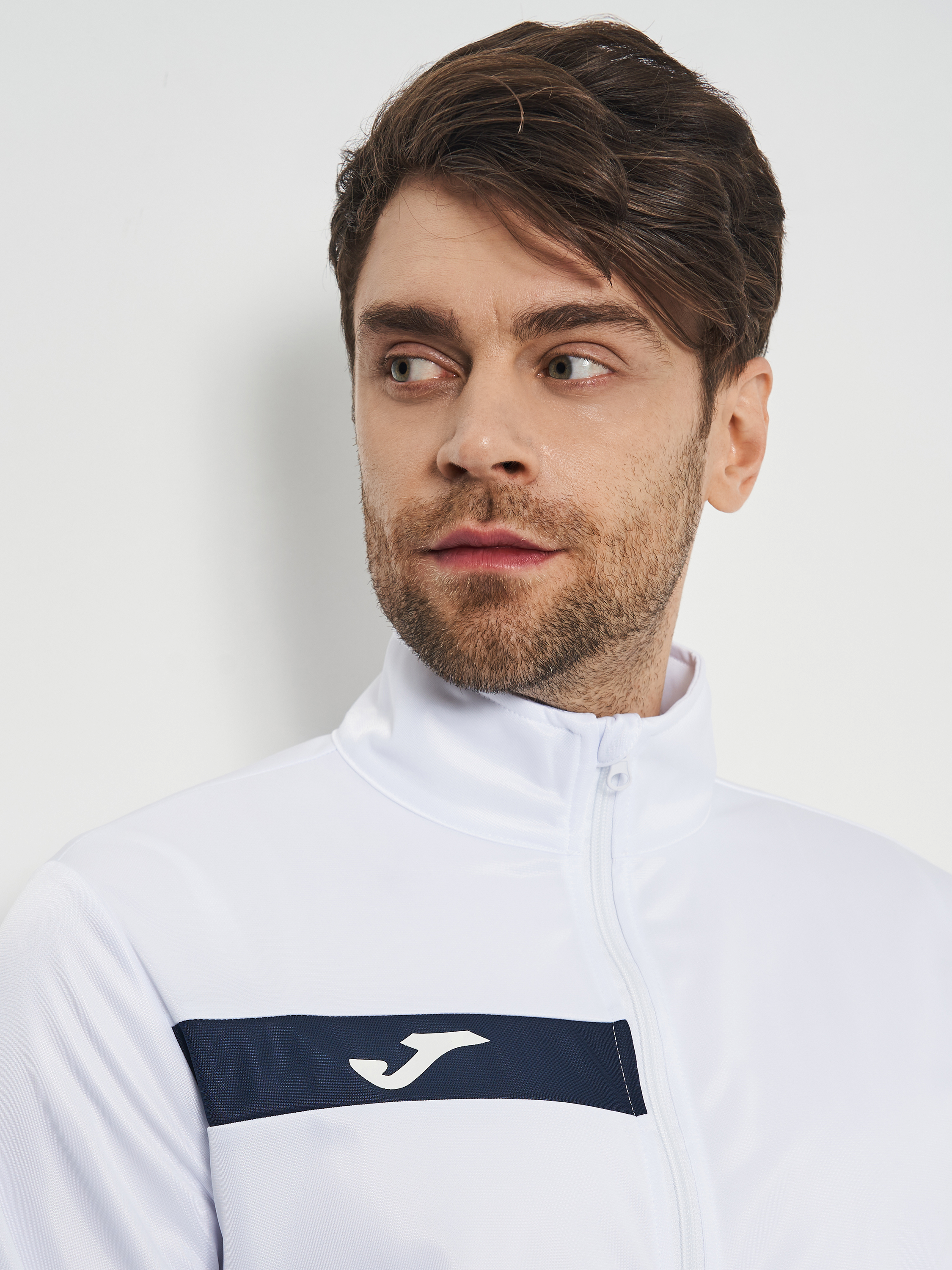 Спортивный костюм кофта, штаны мужской JOMA Columbus Tracksuit 102742.203 2XL белый фото6