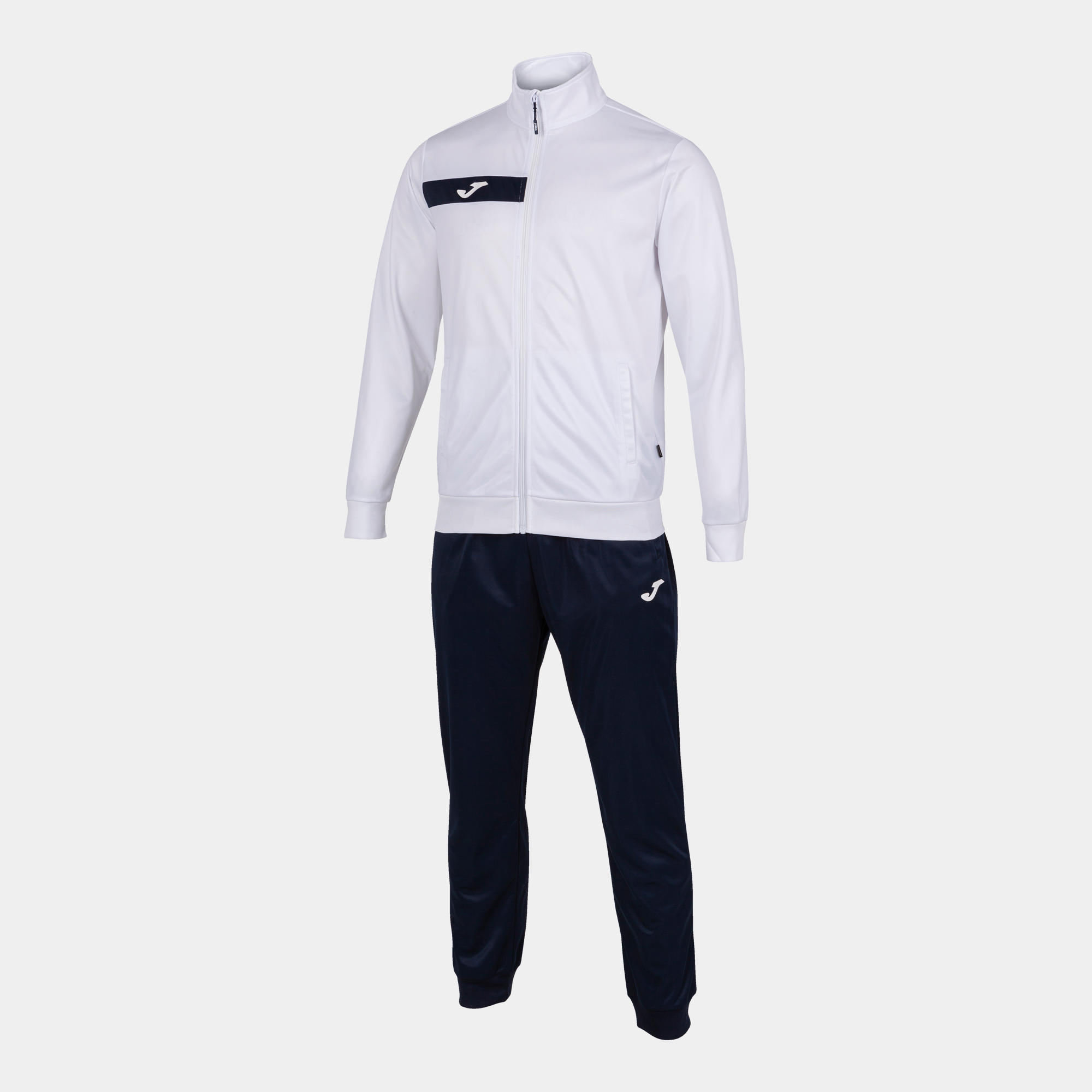 Спортивный костюм кофта, штаны мужской JOMA Columbus Tracksuit 102742.203 2XL белый фото9