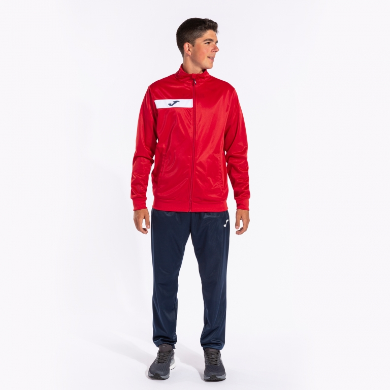 Спортивный костюм кофта, штаны мужской JOMA Columbus Tracksuit 102742.603 M красный фото3