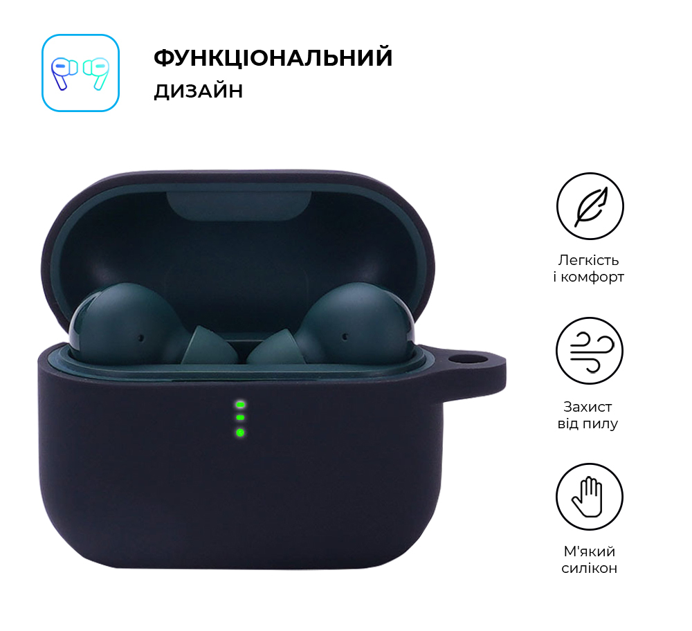 Чехол ArmorStandart Hang Case для Xiaomi QCY T10 / T10 Pro Black (ARM68425) фото