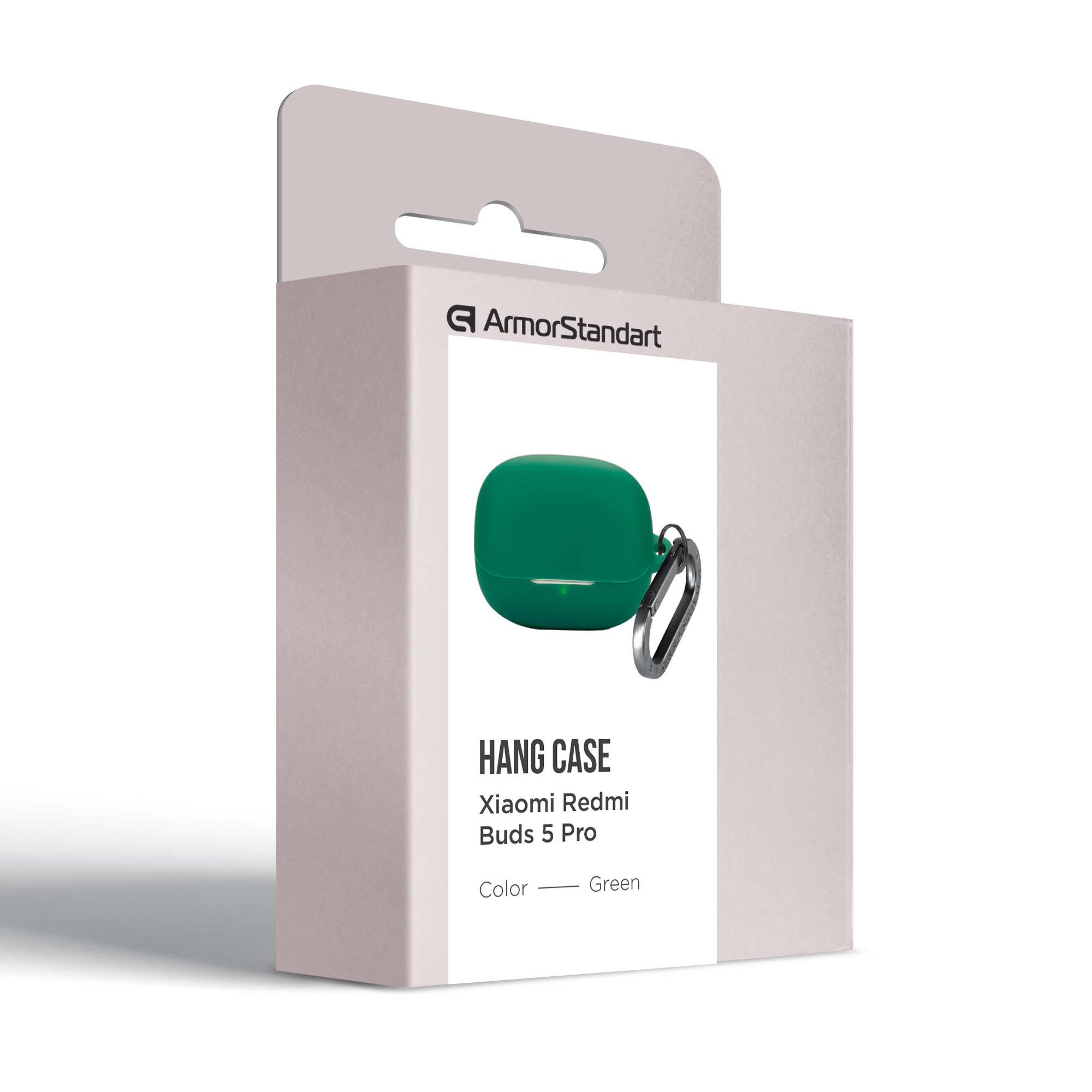 Чехол ArmorStandart Hang Case для Xiaomi Buds 5 Pro Green (ARM84517) фото3
