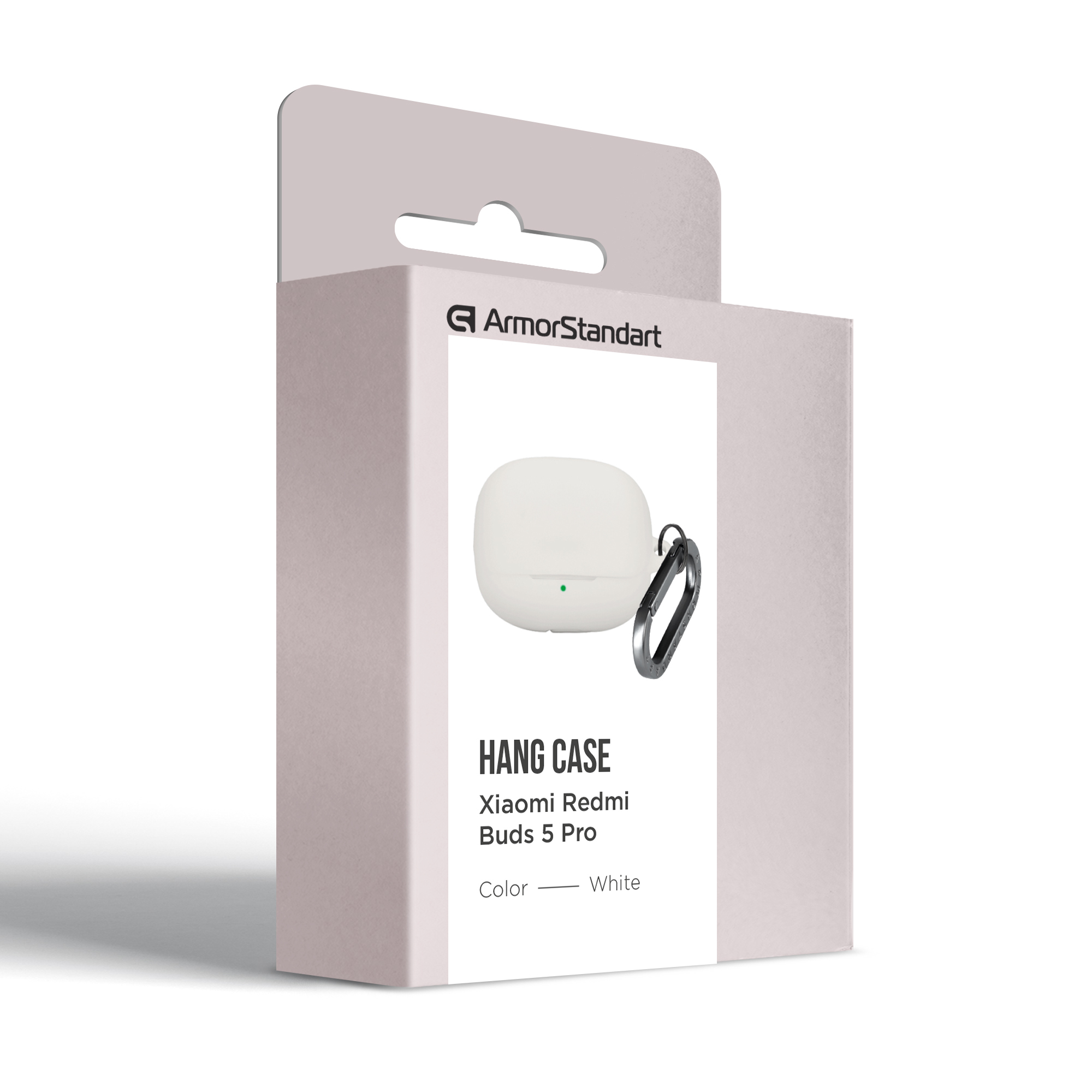 Чехол ArmorStandart Hang Case для Xiaomi Buds 5 Pro White (ARM84518) фото3