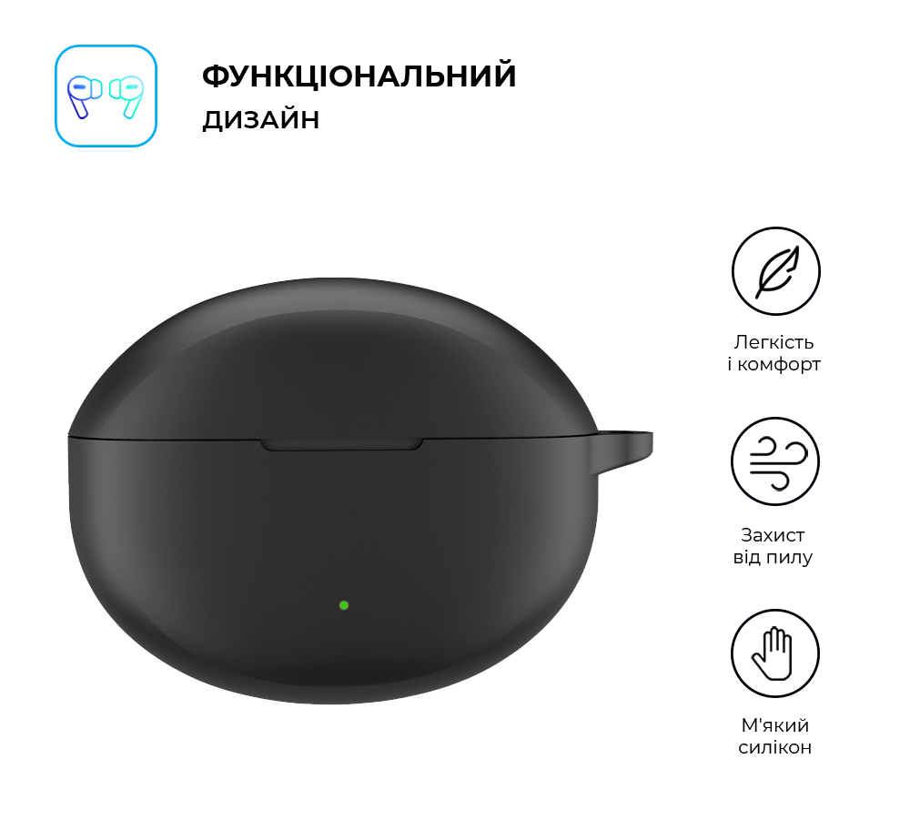 Чехол ArmorStandart Hang Case для OPPO Enco Air4 Pro Black (ARM79946) фото2