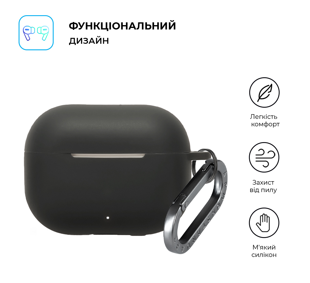 Чехол ArmorStandart Hang Case для Huawei FreeBuds SE 4 Black (ARM90051) фото2