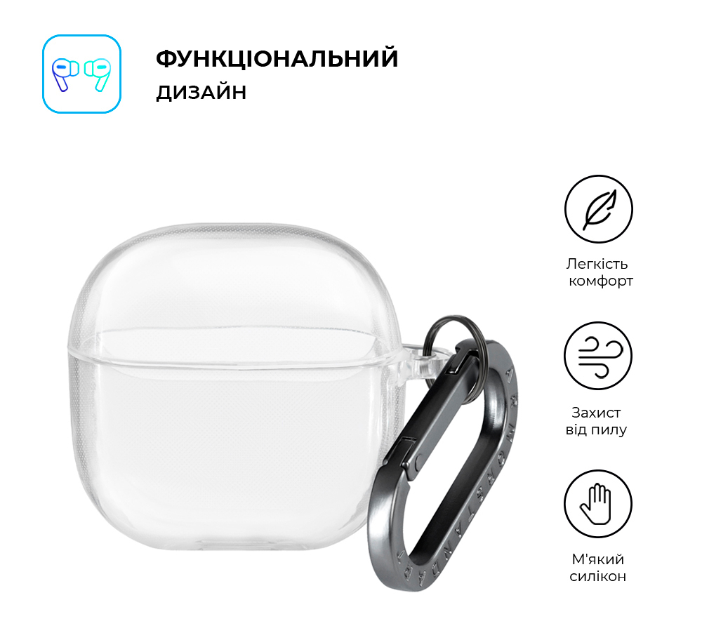 Чехол ArmorStandart Air для Xiaomi Redmi Buds 8 Active Clear (ARM91296) фото2