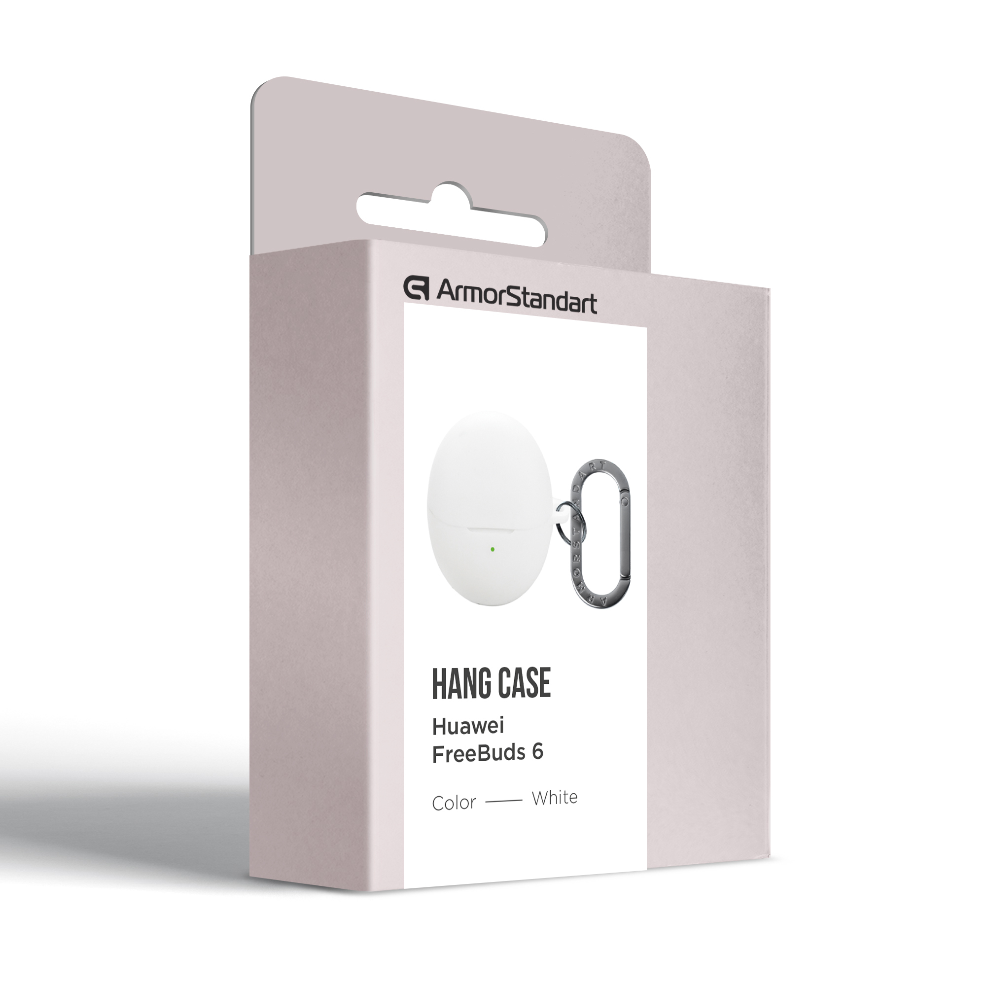 Чехол ArmorStandart Hang Case для Huawei FreeBuds 6 White (ARM86145) фото3