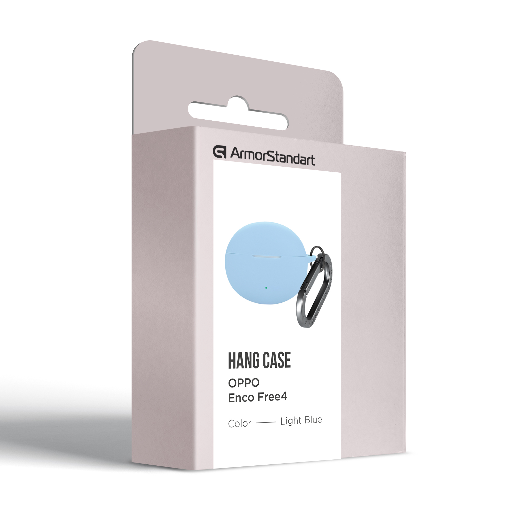 Чехол ArmorStandart Hang Case для Oppo Enco Free4 Light Blue (ARM86147) фото3