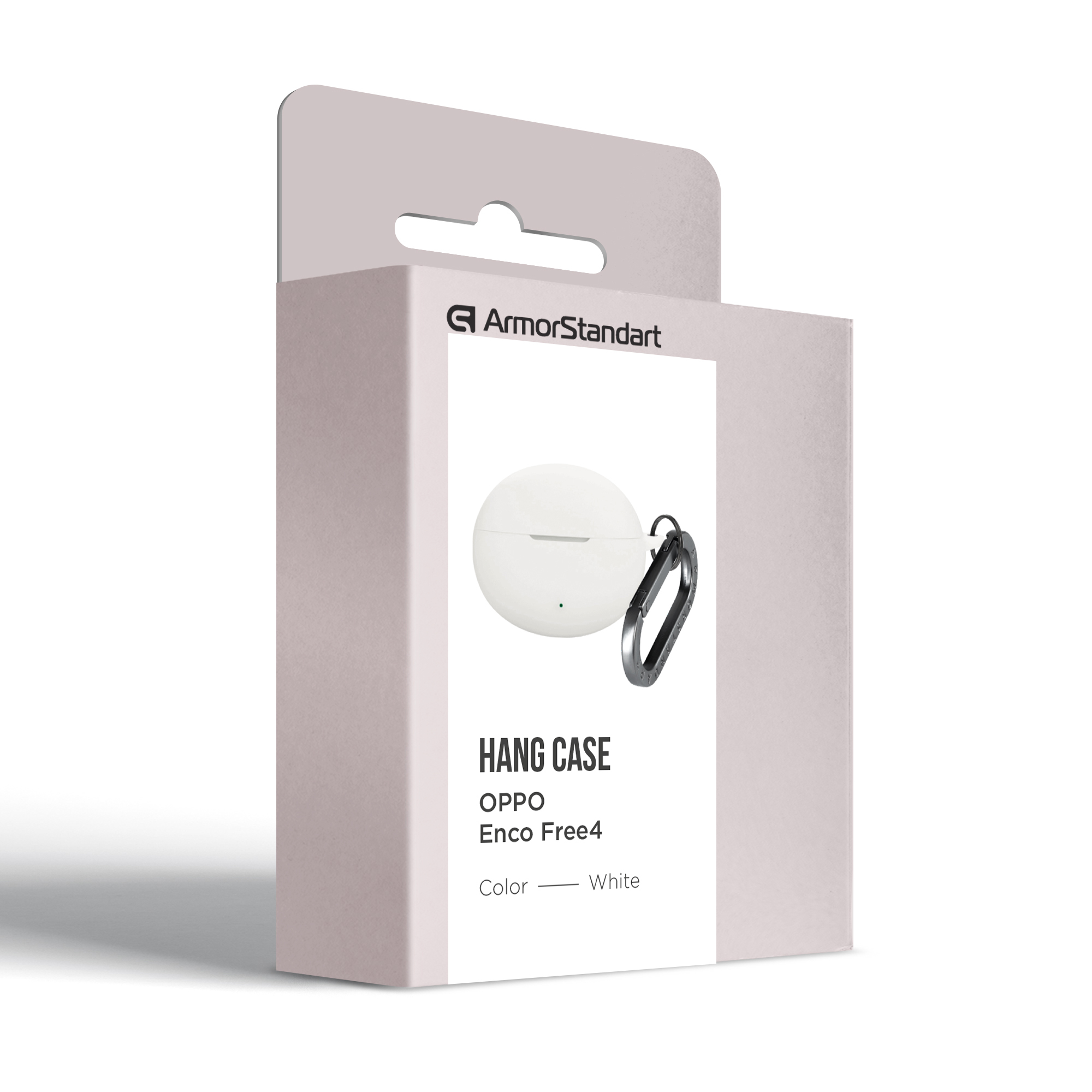 Чехол ArmorStandart Hang Case для Oppo Enco Free4 White (ARM86148) фото3