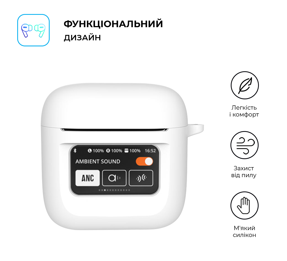 Чехол ArmorStandart Hang Case для JBL Tour Pro 2 White (ARM80446) фото2