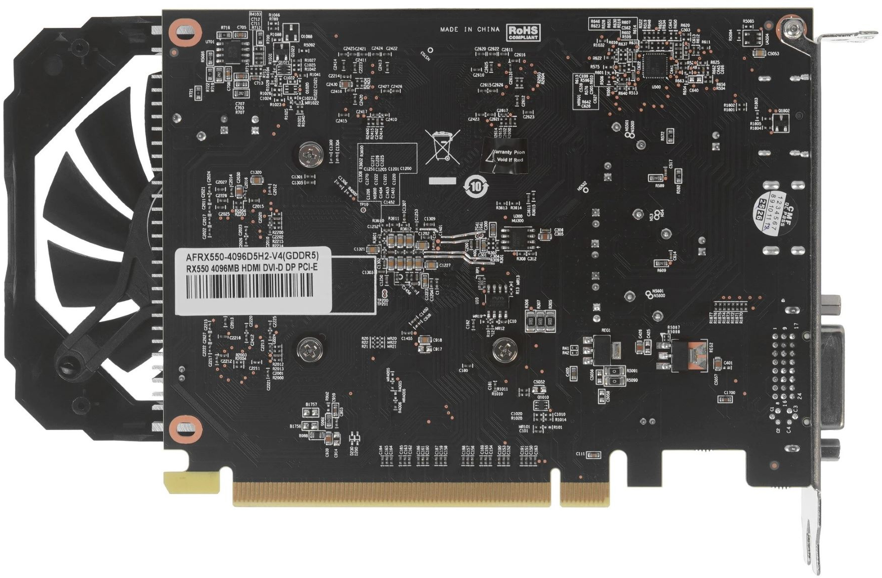 Видеокарта AFOX Radeon RX 550 4GB GDDR5 (AFRX550-4096D5H2-V4) фото8