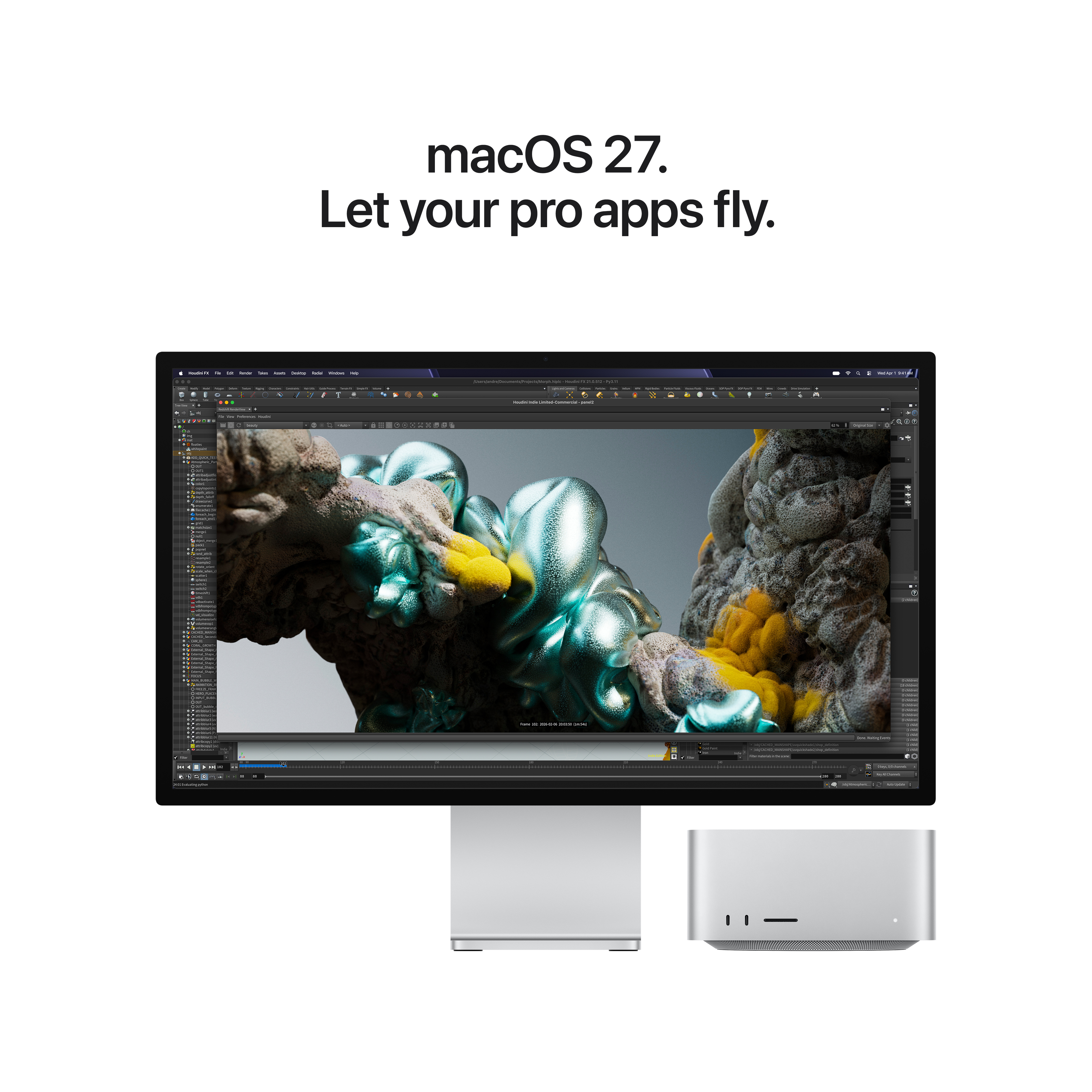 Неттоп APPLE Mac Studio M5 Max 512GB (MHL64UA/A) фото
