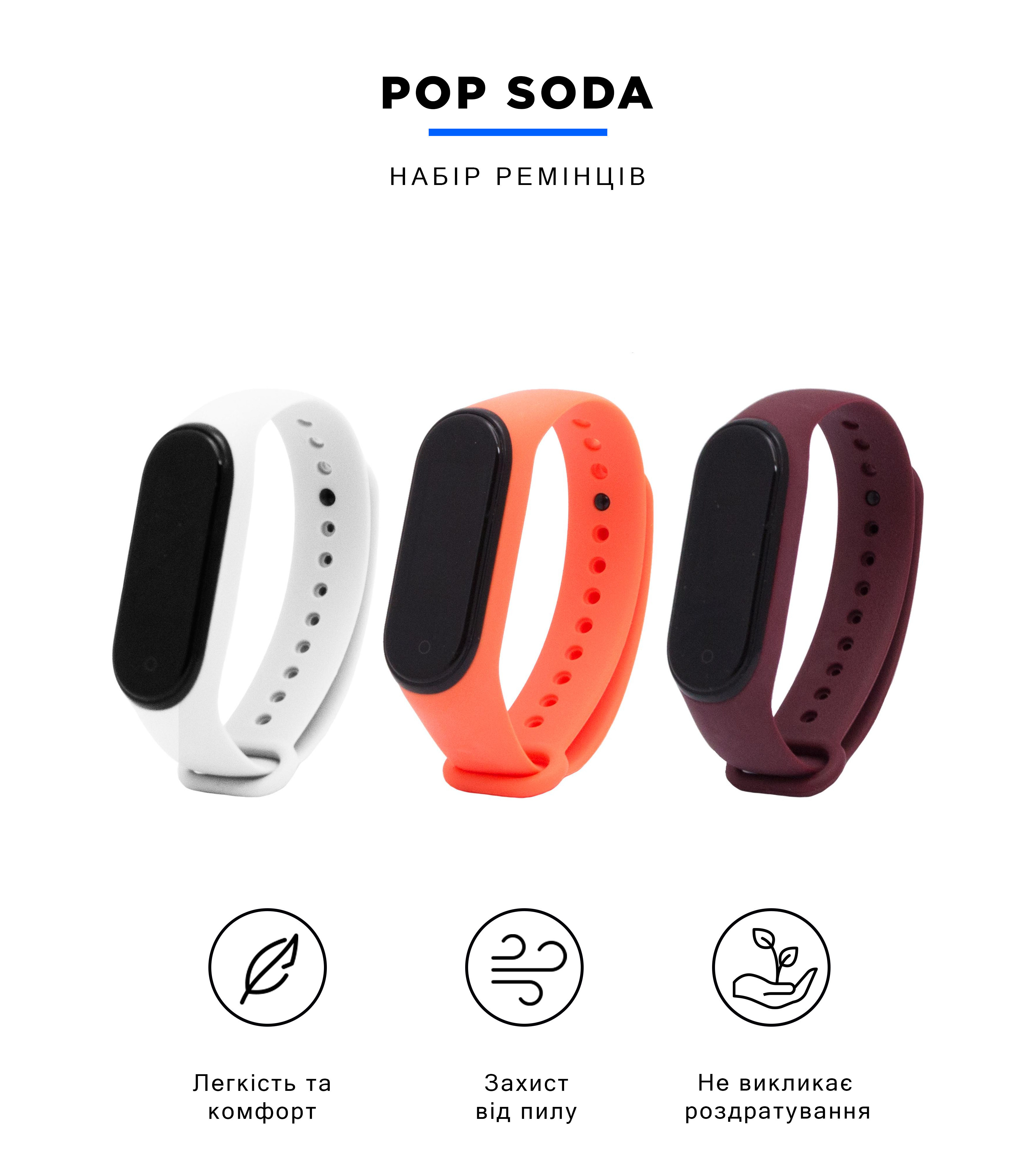 Комплект ремешков ArmorStandart для Xiaomi Mi Band 4/3 Pop Soda (ARM56667) фото