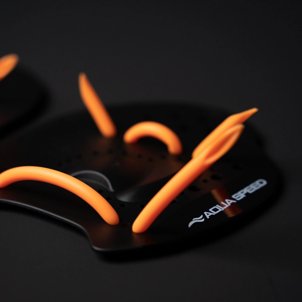 Лопатки для плавання Aqua Speed Skill Paddle чорно-помаранчевий M (147-07M) (5908217617903) фото4