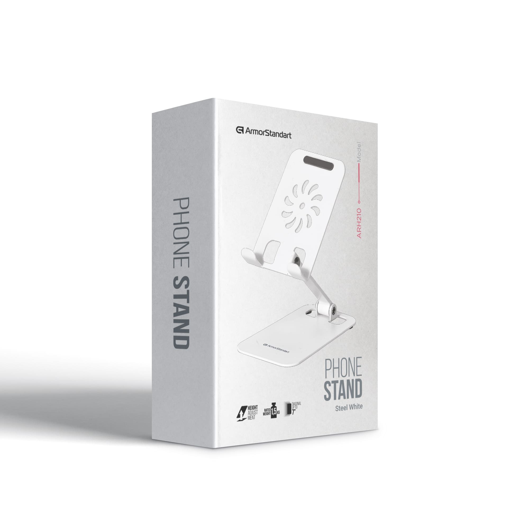 Тримач для телефона ArmorStandart ARH210 Steel White (ARM77745) фото2