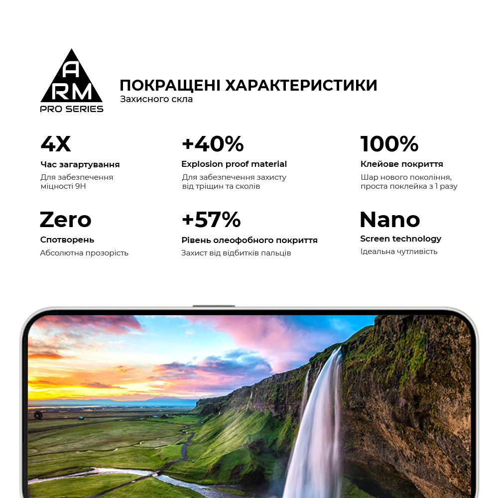 Захисне скло ArmorStandart Pro для Nothing Phone (2a) (ARM88014) фото