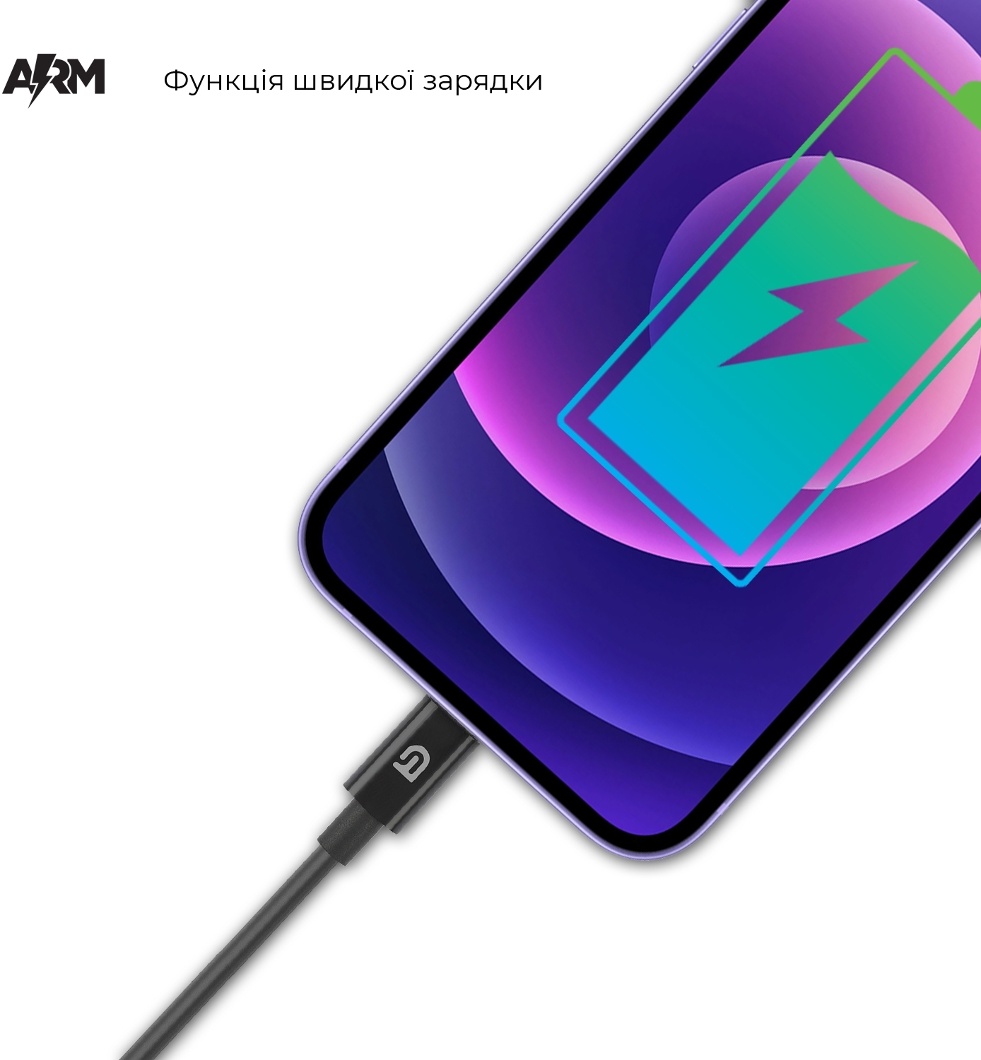 Кабель ArmorStandart AMD818B Lightning to USB Cable 1m black (ARM64287) фото5