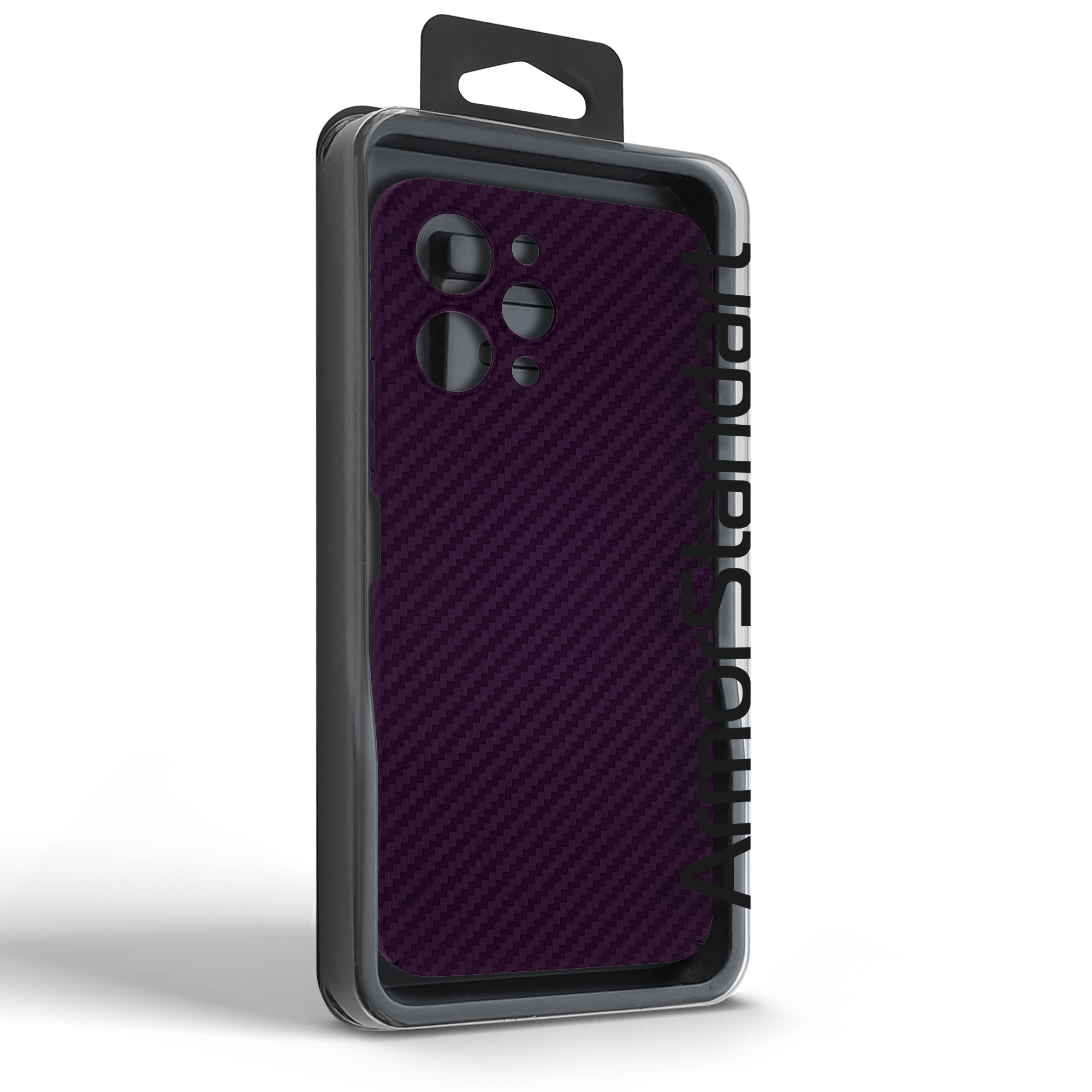 Чехол ArmorStandart LikeCarbon для Xiaomi Redmi 12 4G Purple (ARM71942) фото