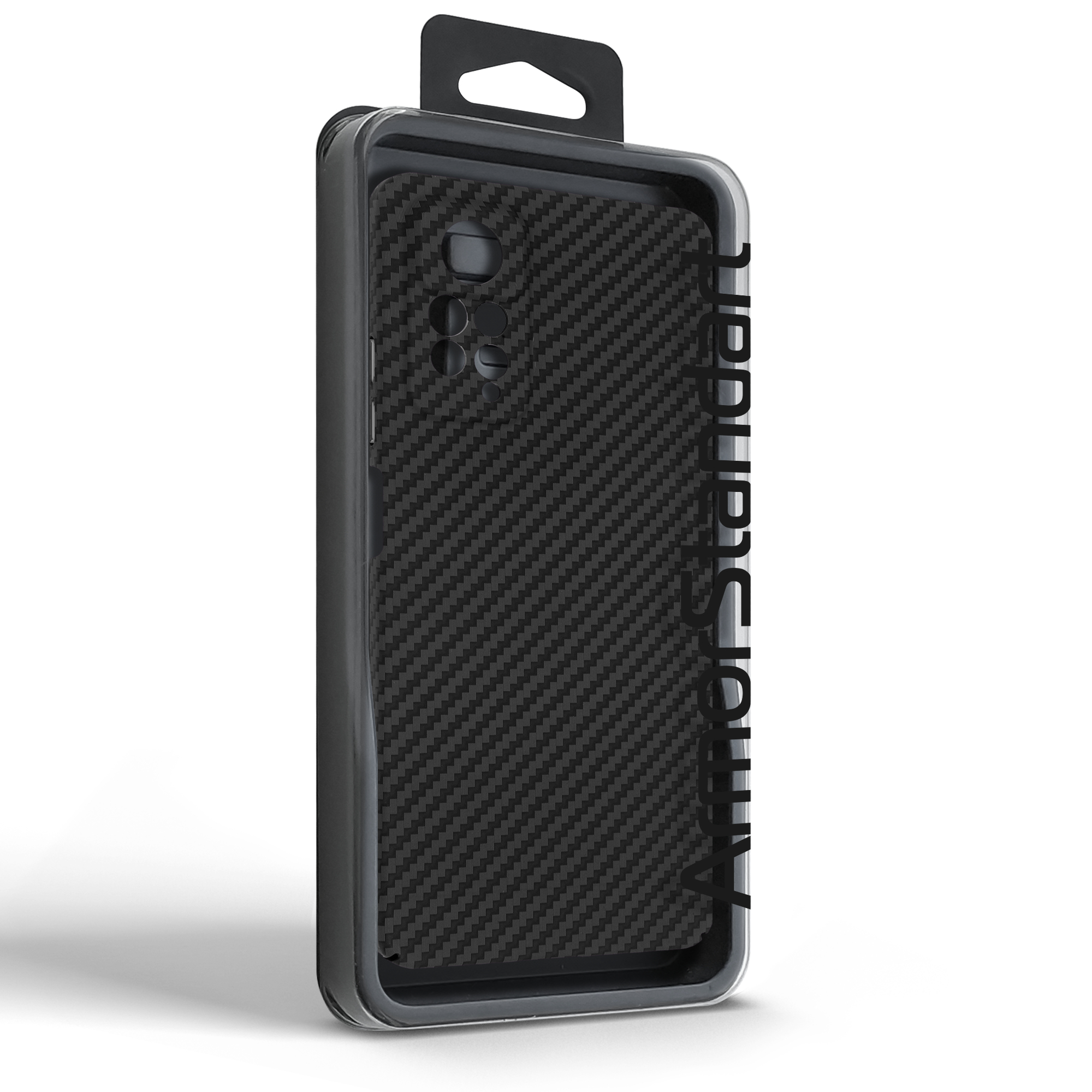 Чехол ArmorStandart LikeCarbon для Xiaomi Redmi Note 12 Pro 4G Black (ARM71945) фото3