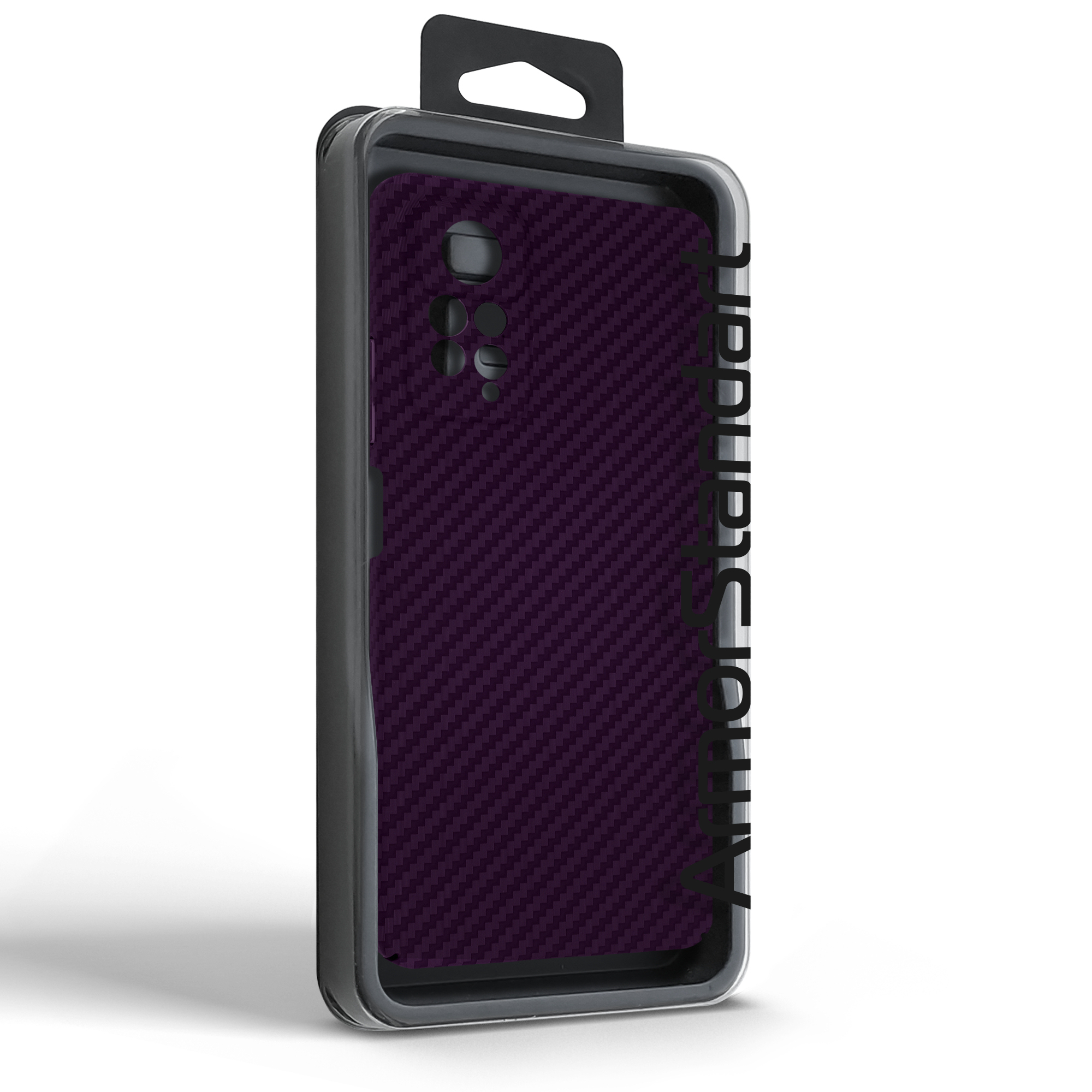 Чехол ArmorStandart LikeCarbon для Xiaomi Redmi Note 12 Pro 4G Purple (ARM71946) фото
