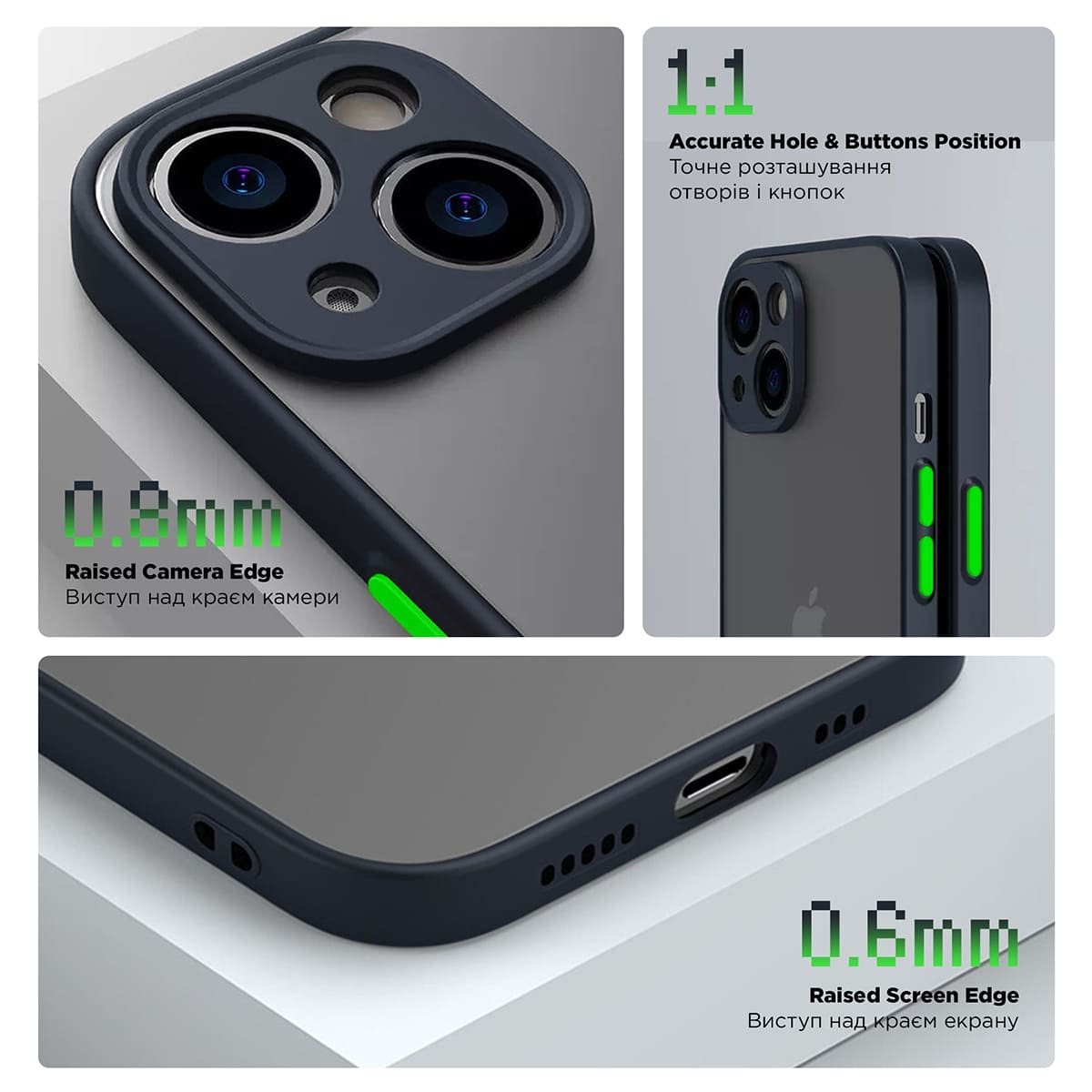 Чехол ArmorStandart Frosted Matte для OPPO A78 4G Navy Blue (ARM72408) фото3