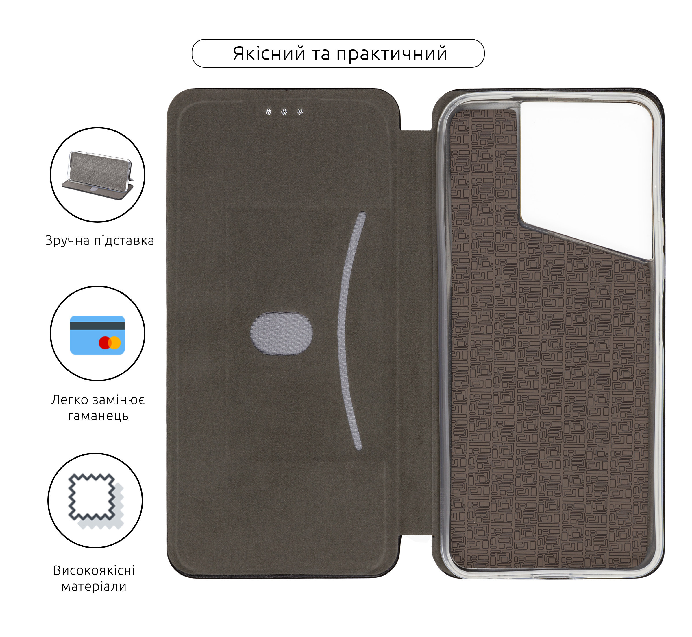 Чехол-книжка ArmorStandart G-Case для Tecno Pova Neo 3 (LH6n) Black (ARM73669) фото