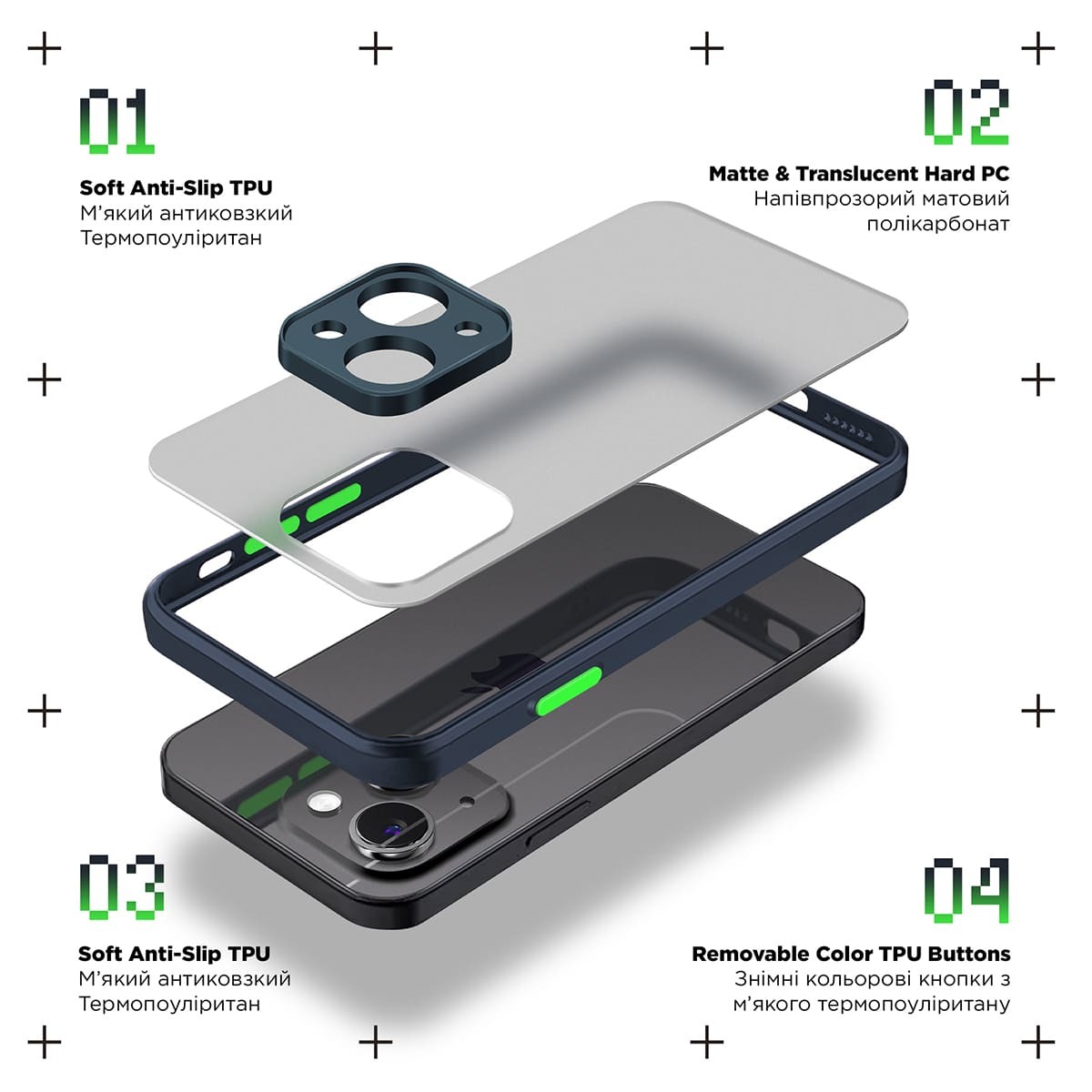 Чехол ArmorStandart Frosted Matte для Realme C67 4G Navy Blue (ARM73865) фото2