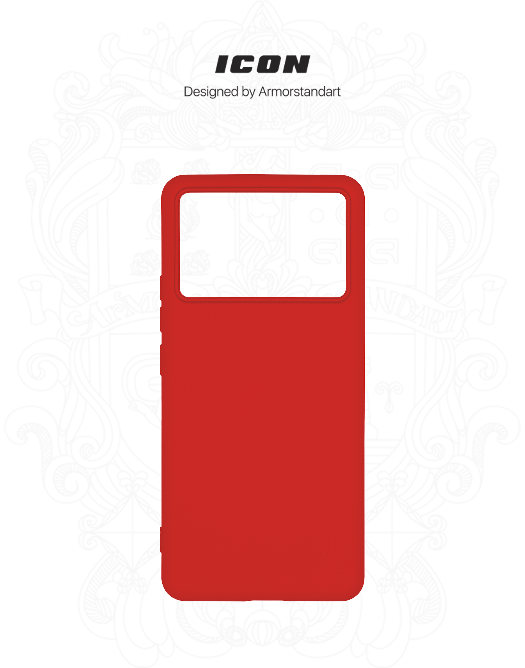 Чехол ArmorStandart ICON для Xiaomi Poco X6 Pro 5G Red (ARM73367) фото3