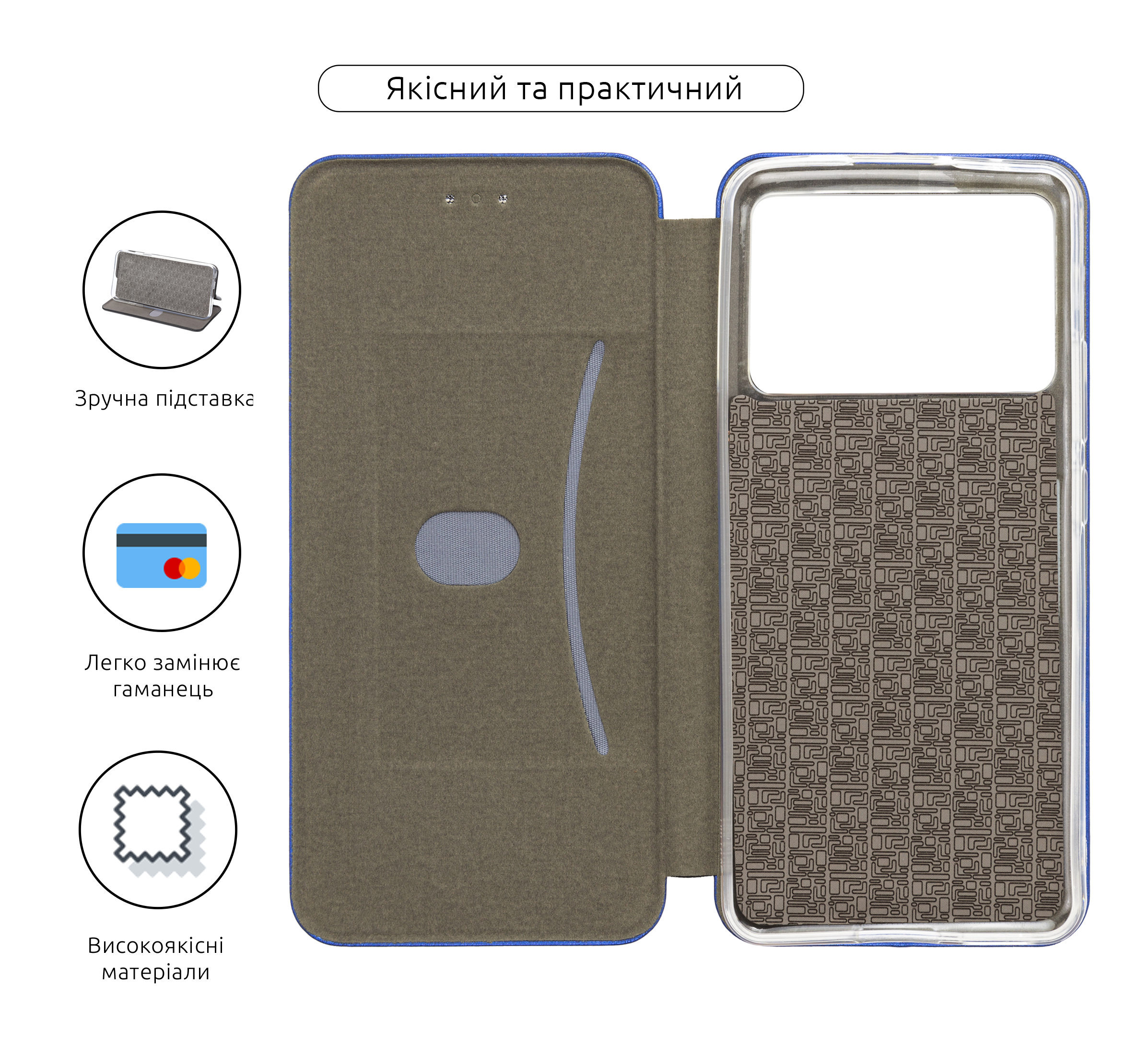 Чехол-книжка ArmorStandart G-Case для Xiaomi Poco X6 Pro 5G Blue (ARM73369) фото