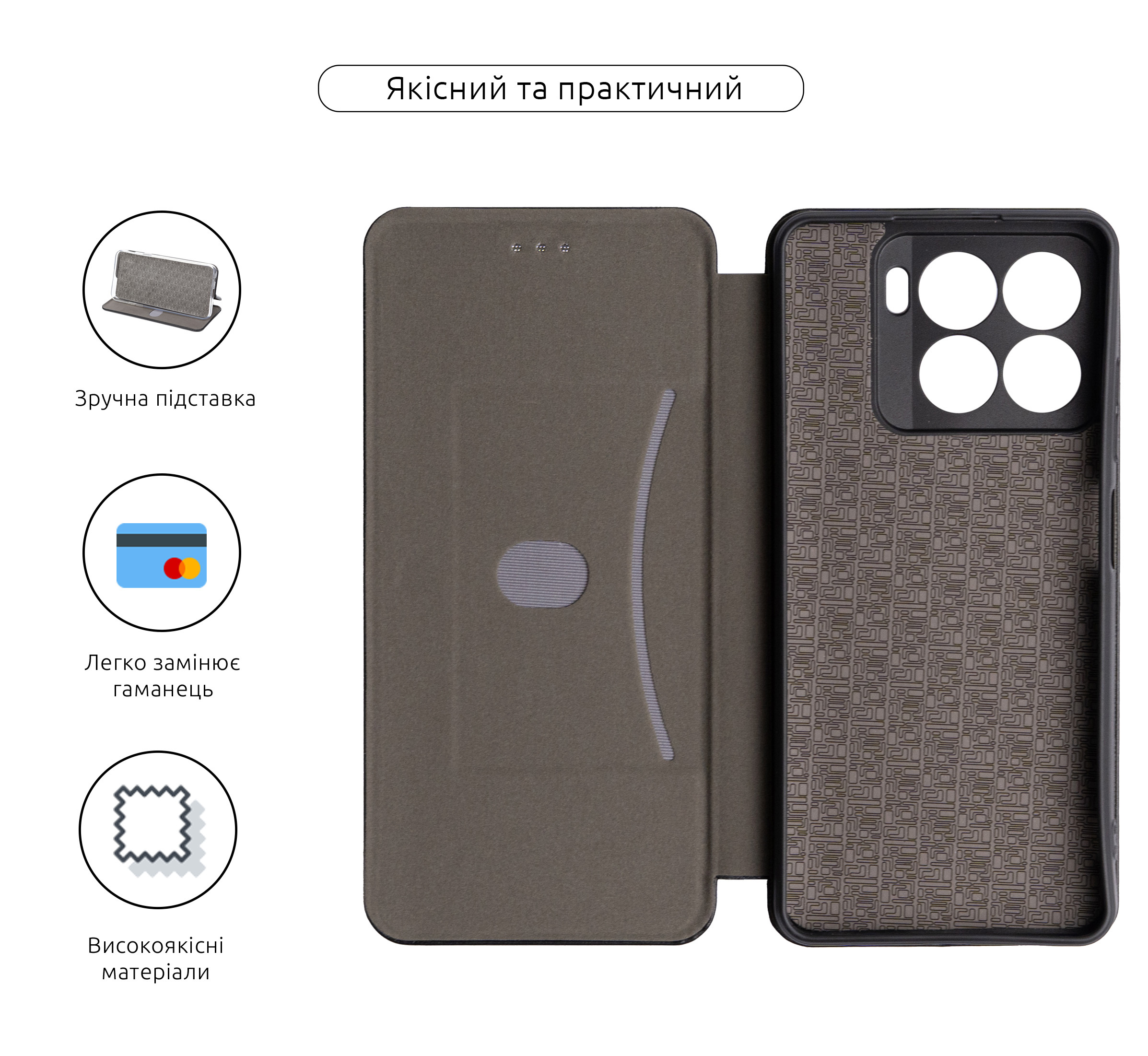 Чехол-книжка ArmorStandart G-Case для ZTE Blade A56 4G Black (ARM87531) фото