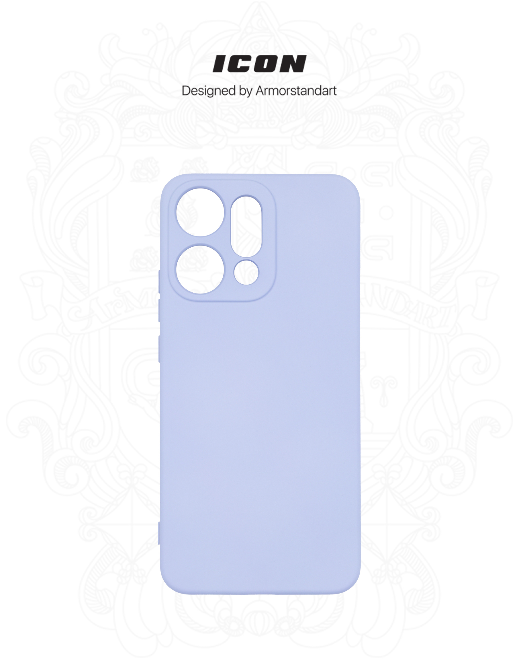 Чехол ArmorStandart ICON для OPPO Reno14 Pro 5G Camera cover Lavender (ARM87570) фото3