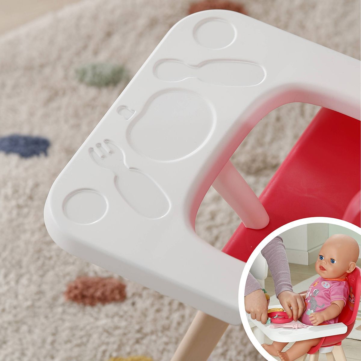 Стульчик для куклы Baby Born – Время кормления (839744) фото3