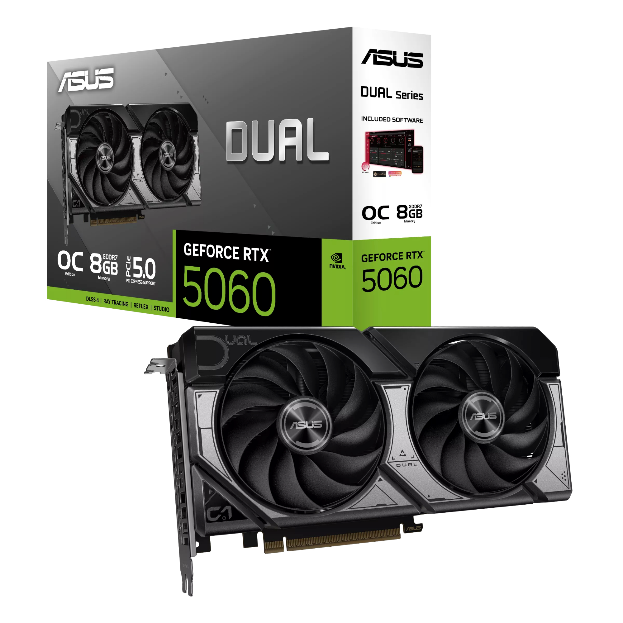Видеокарта ASUS GeForce RTX 5060 8GB GDDR7 Dual OC (90YV0PS0-M0NA00) фото7