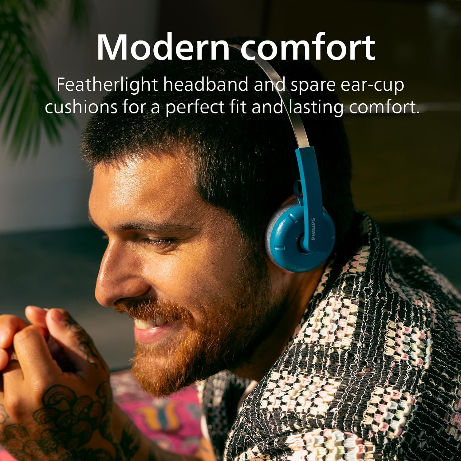 Навушники On-ear Philips TAH2000 BT 5.4, Wireless, Mic Синій (TAH2000TL/00) фото6