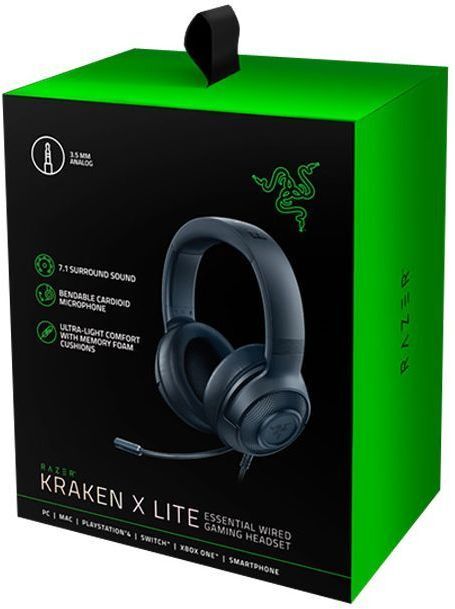 Ігрова гарнітура Razer Kraken X Lite Black (RZ04-02950100-R381) фото