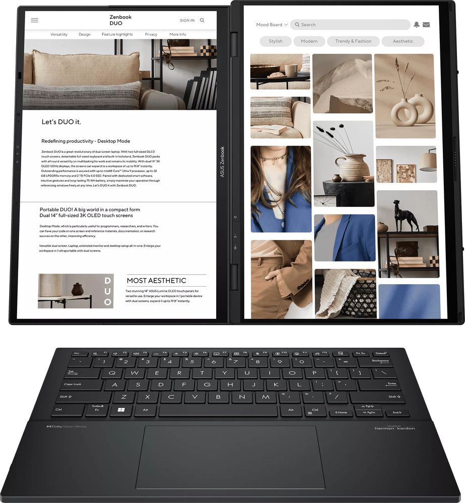 Ноутбук ASUS Zenbook DUO UX8406CA-QL366W (90NB14X1-M00N20) фото2