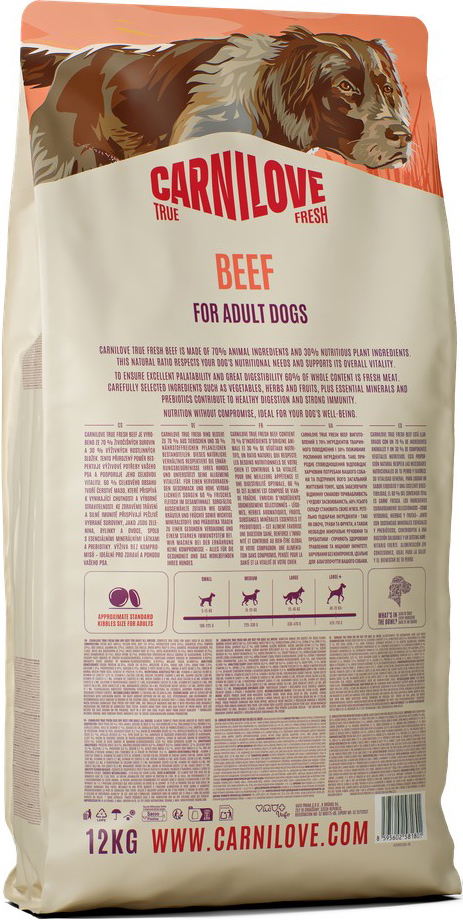 Корм сухой для собак Carnilove True Fresh Beef говядина 12 кг (8595602581801) фото2